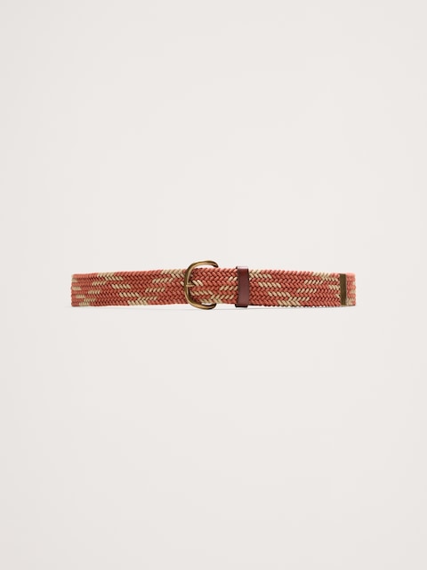 CEINTURE TRESSÉE EN COTON ET TOILE