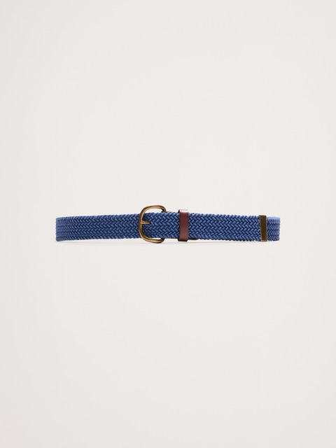 CEINTURE EN COTON TISSÉ À ANNEAUX