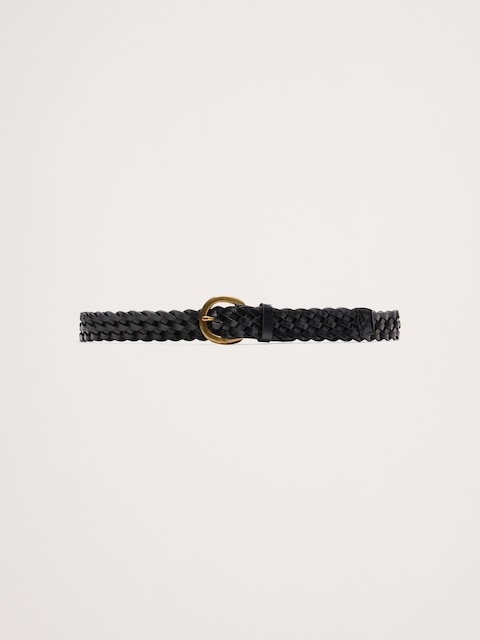 CEINTURE EN CUIR TRESSÉ