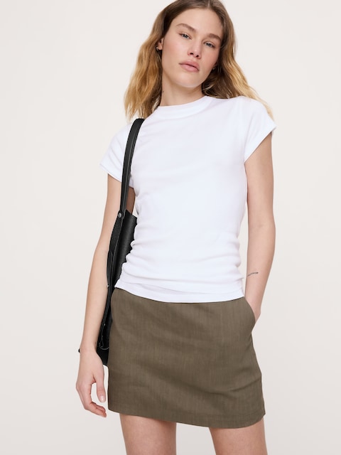 T-SHIRT EN COTON LÉGER DOUBLE ÉPAISSEUR