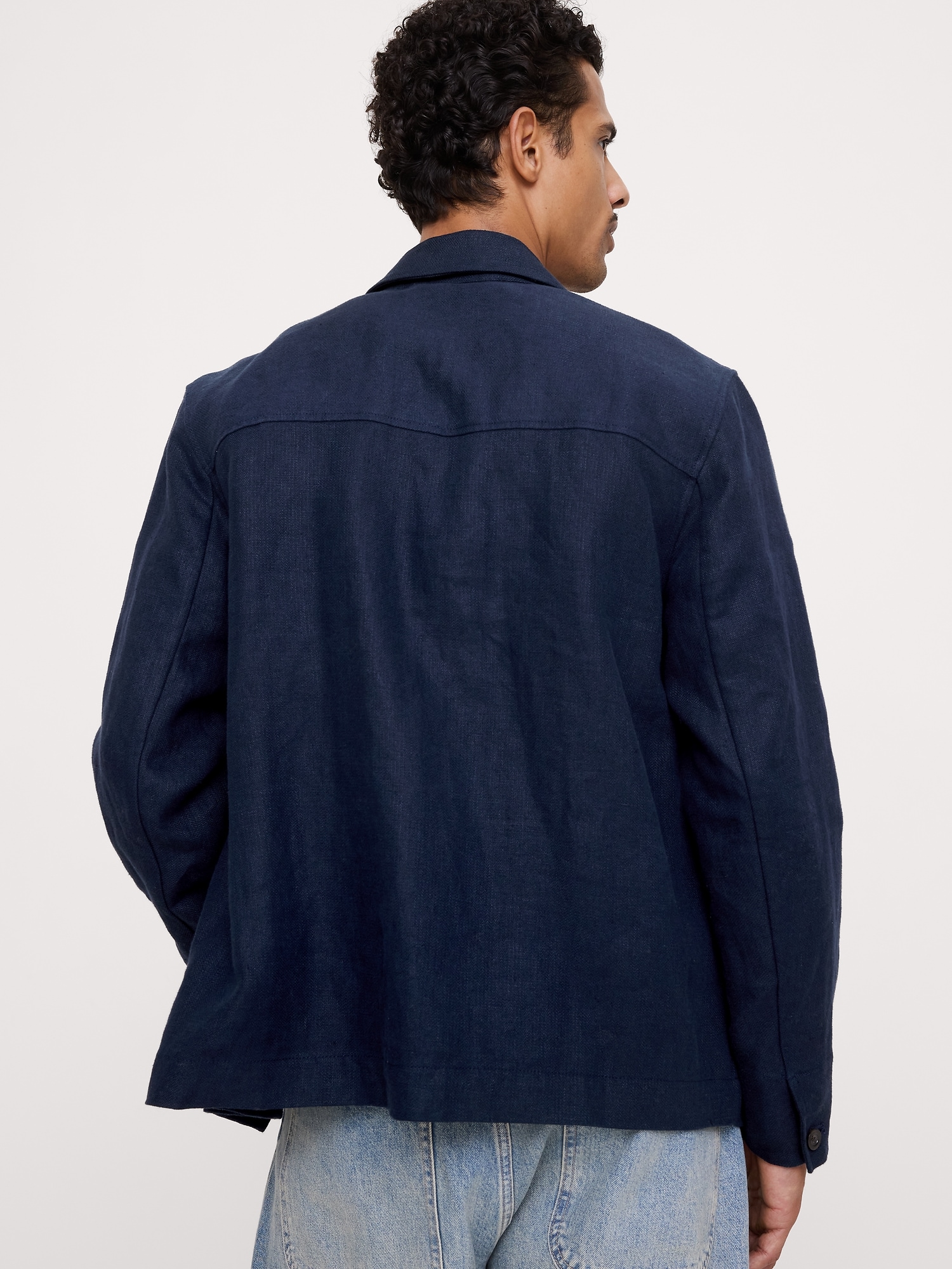 Image number 2 showing, Linen Four-Pocket Shirt Jacket