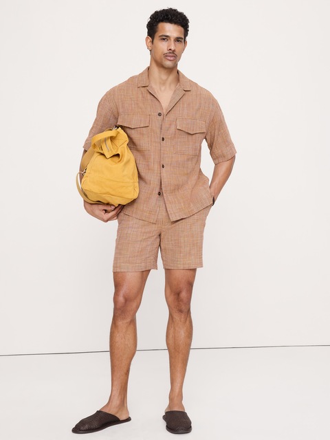 CHEMISE DE VACANCES DÉCONTRACTÉE EN COTON