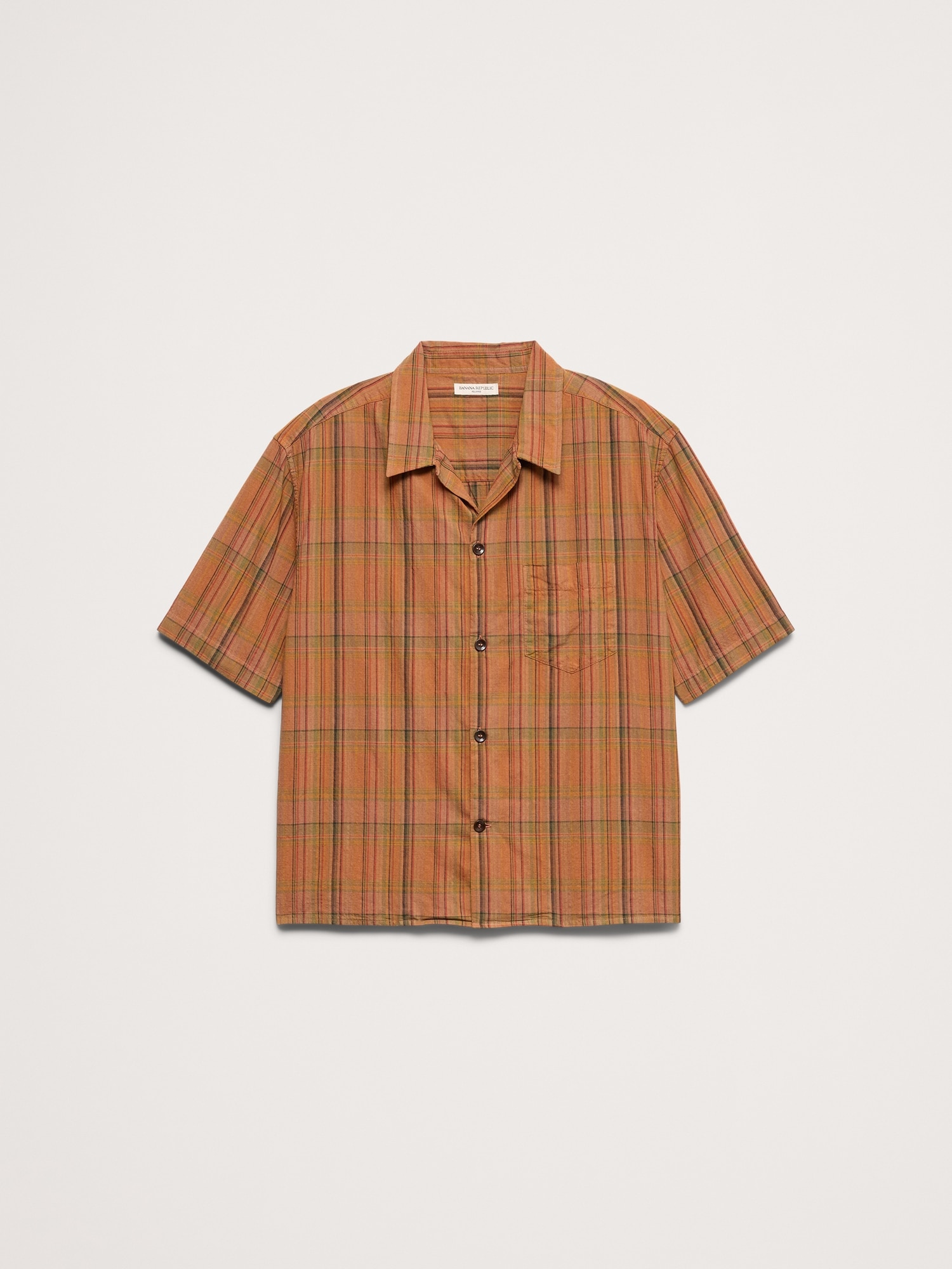 Image number 4 showing, Relaxed-Fit Cotton Slub Resort Shirt