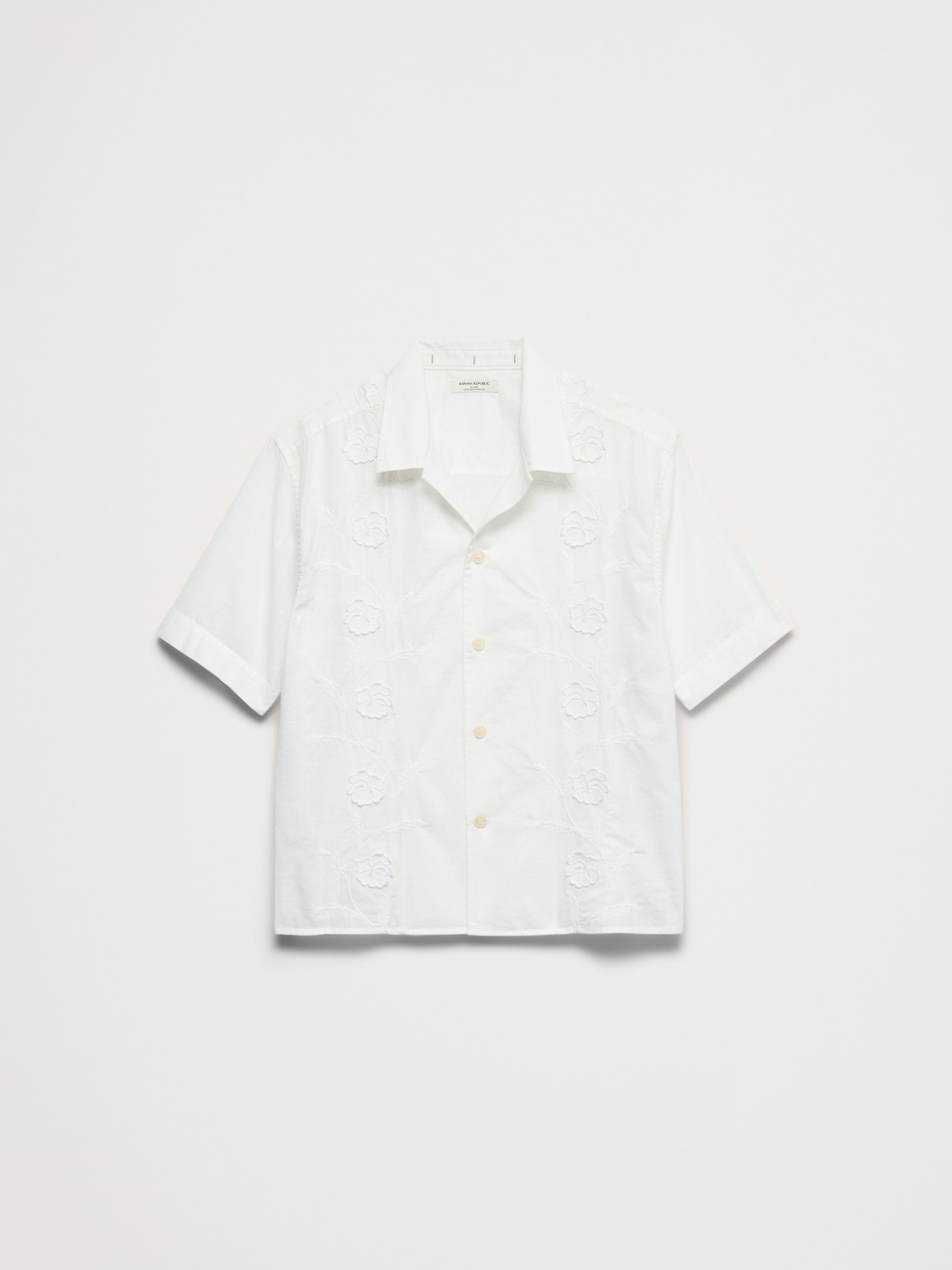 Image number 4 showing, Relaxed-Fit Embroidered Cotton Resort Shirt