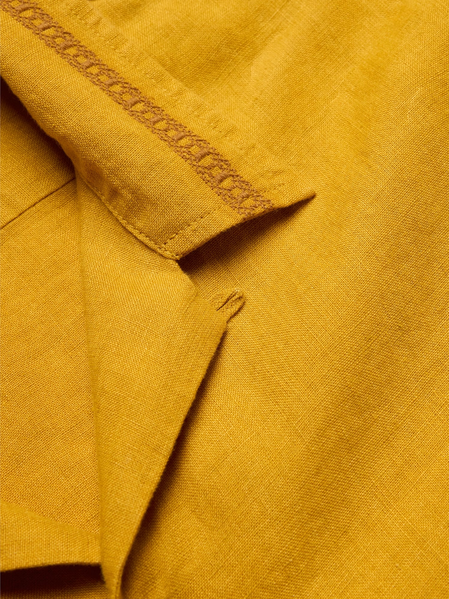 Image number 2 showing, Standard-Fit Embroidered Linen Resort Shirt