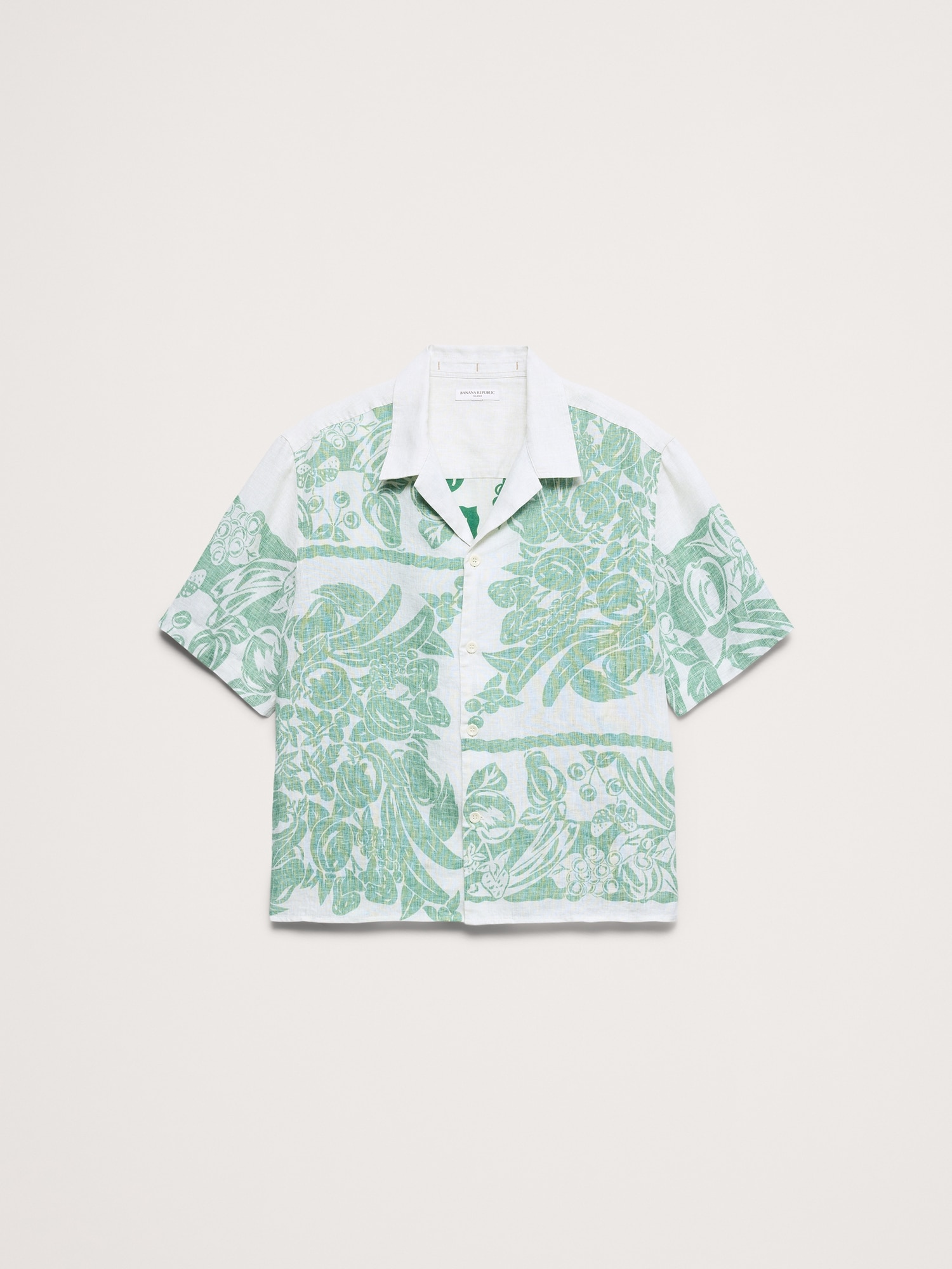 Image number 4 showing, Relaxed-Fit Printed Linen Resort Shirt