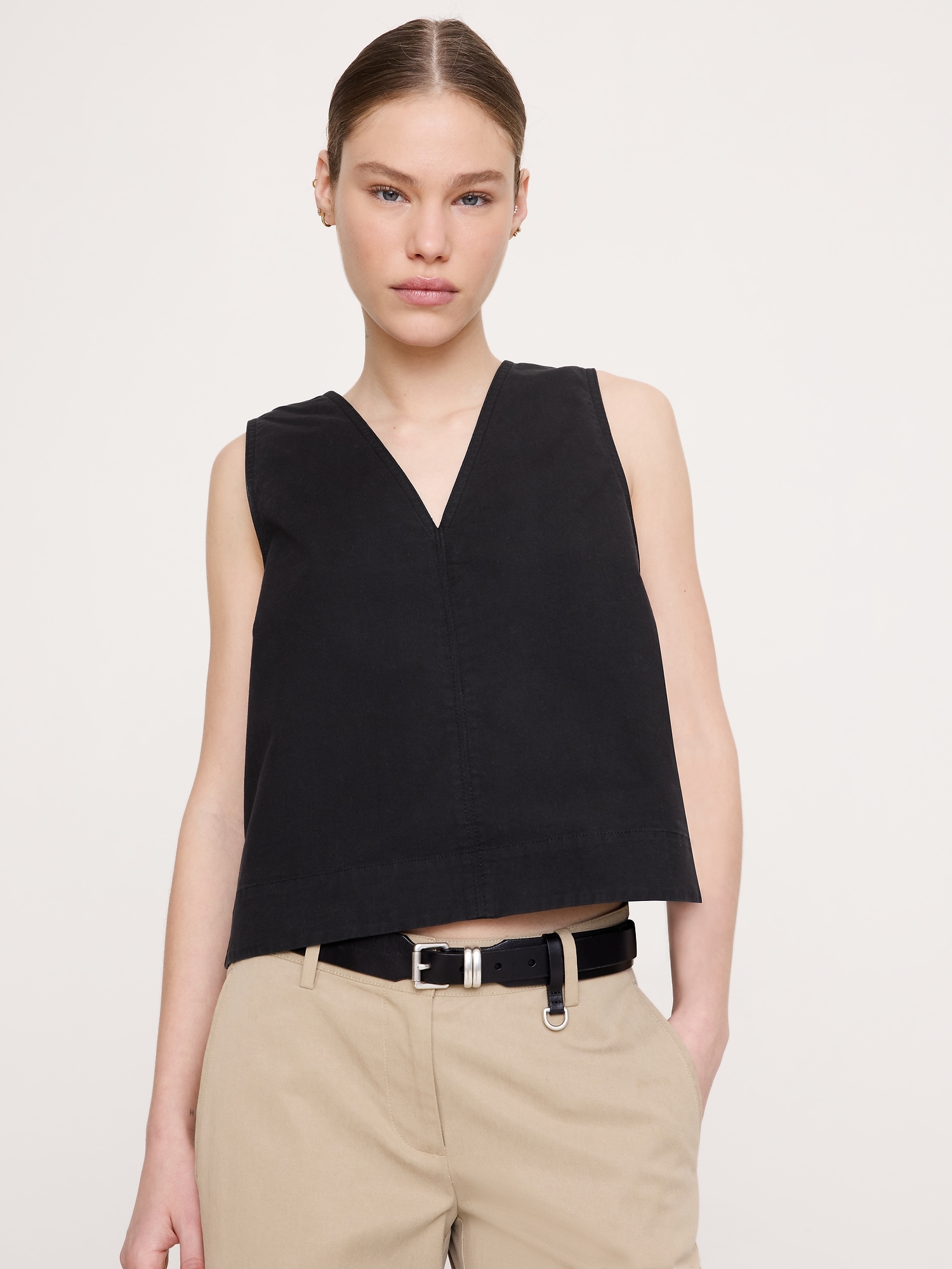 L'image numéro 1 présente Camisole en toile de coton