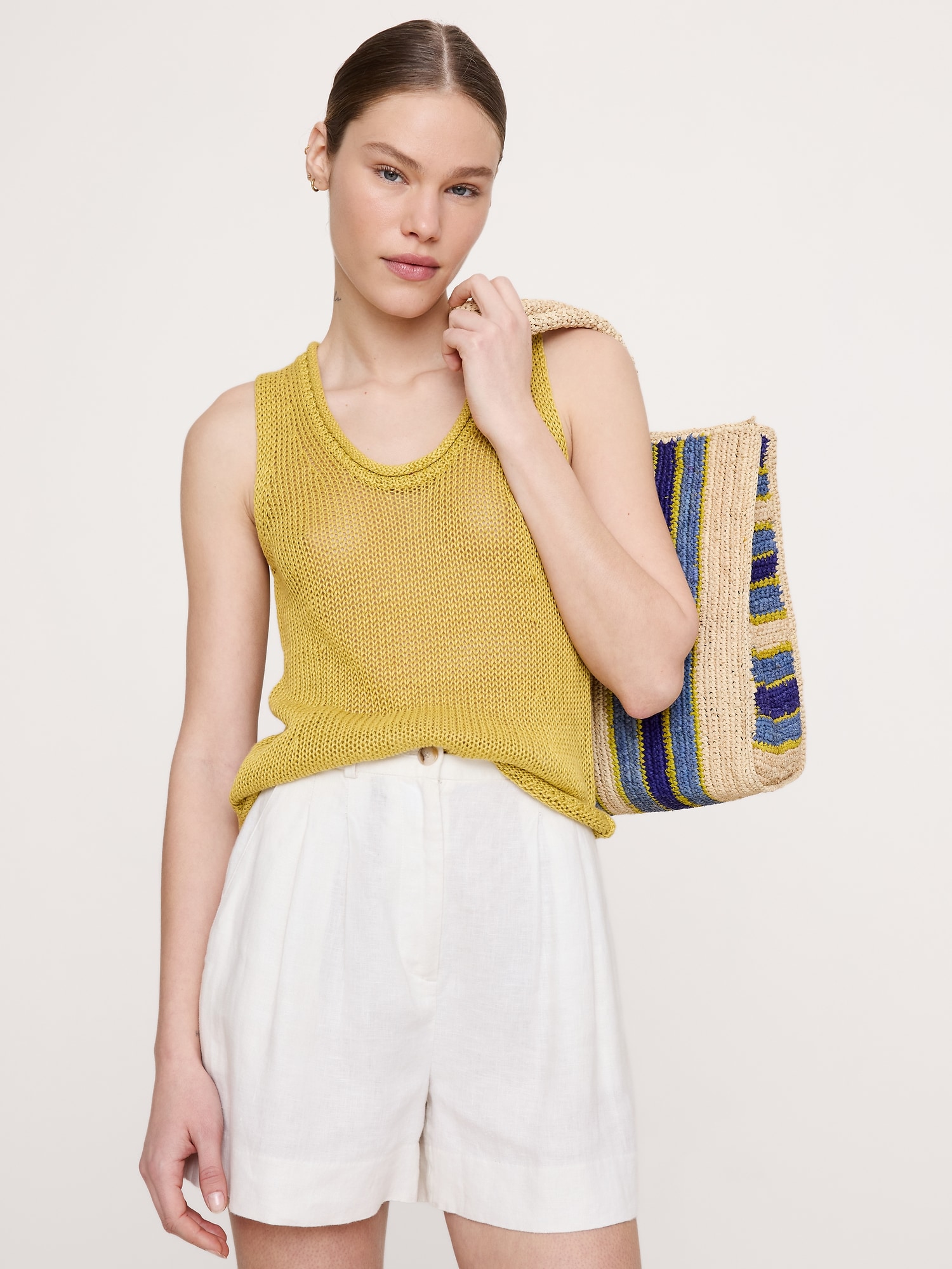 Image number 1 showing, Heirloom Linen Sweater Tank
