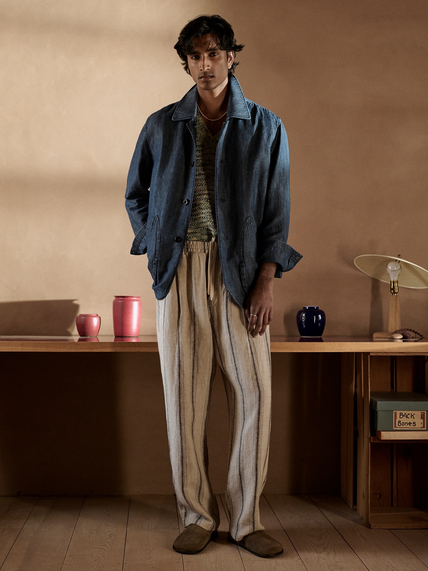 Image number 5 showing, Loose Linen Pull-on Beach Pant