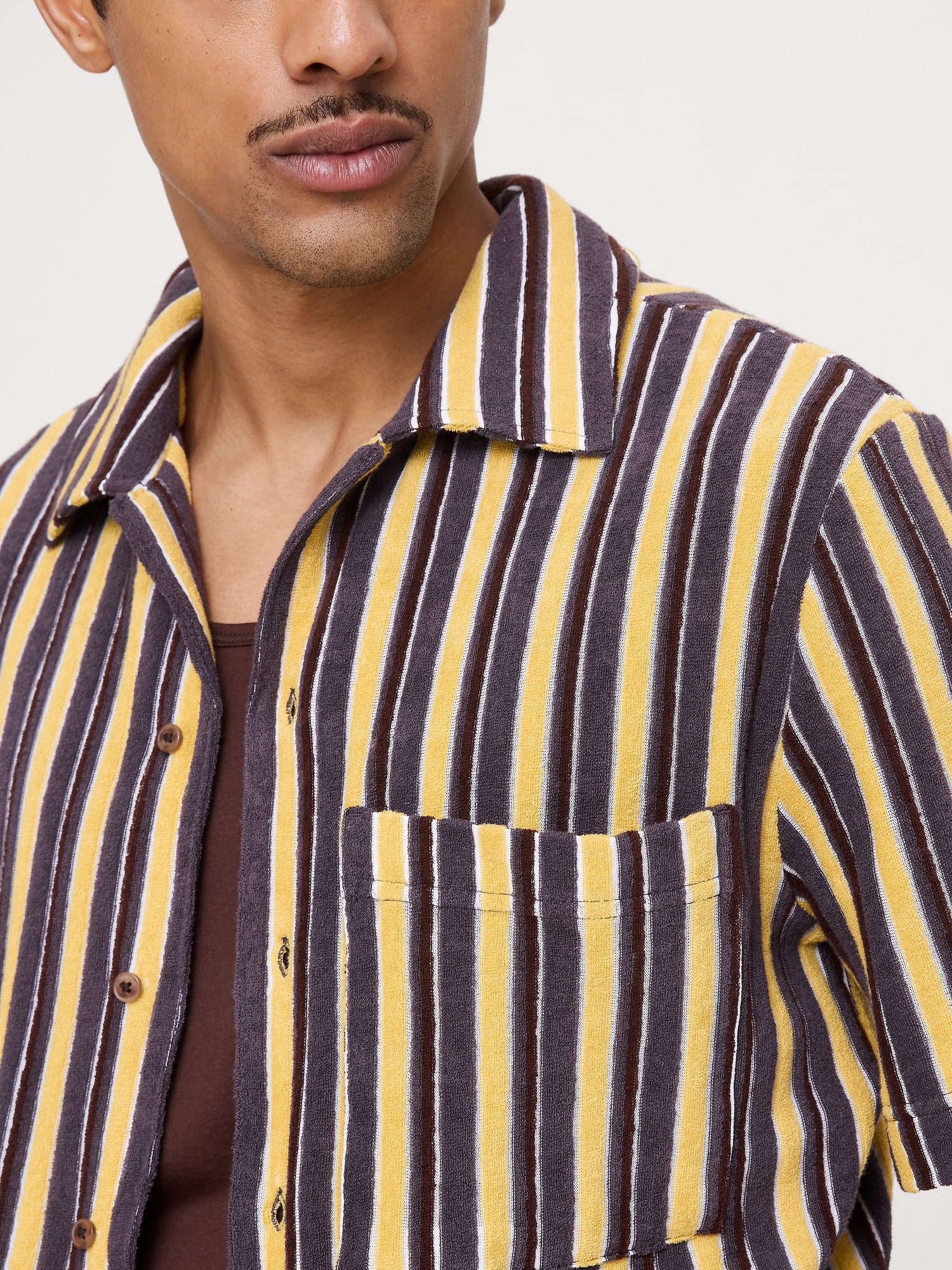 Image number 3 showing, Stripe Terry Resort Shirt