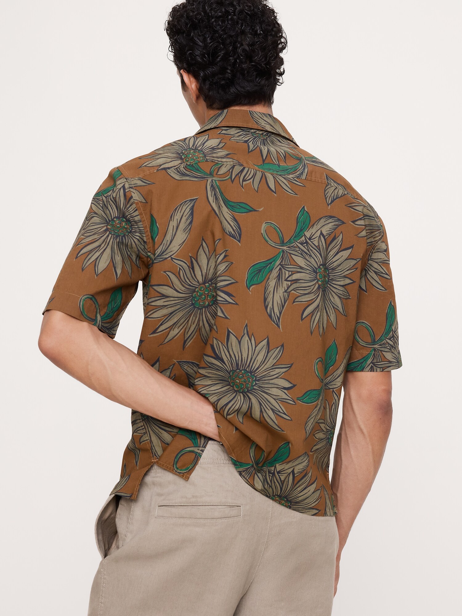 Image number 6 showing, Relaxed-Fit Cotton Slub Resort Shirt