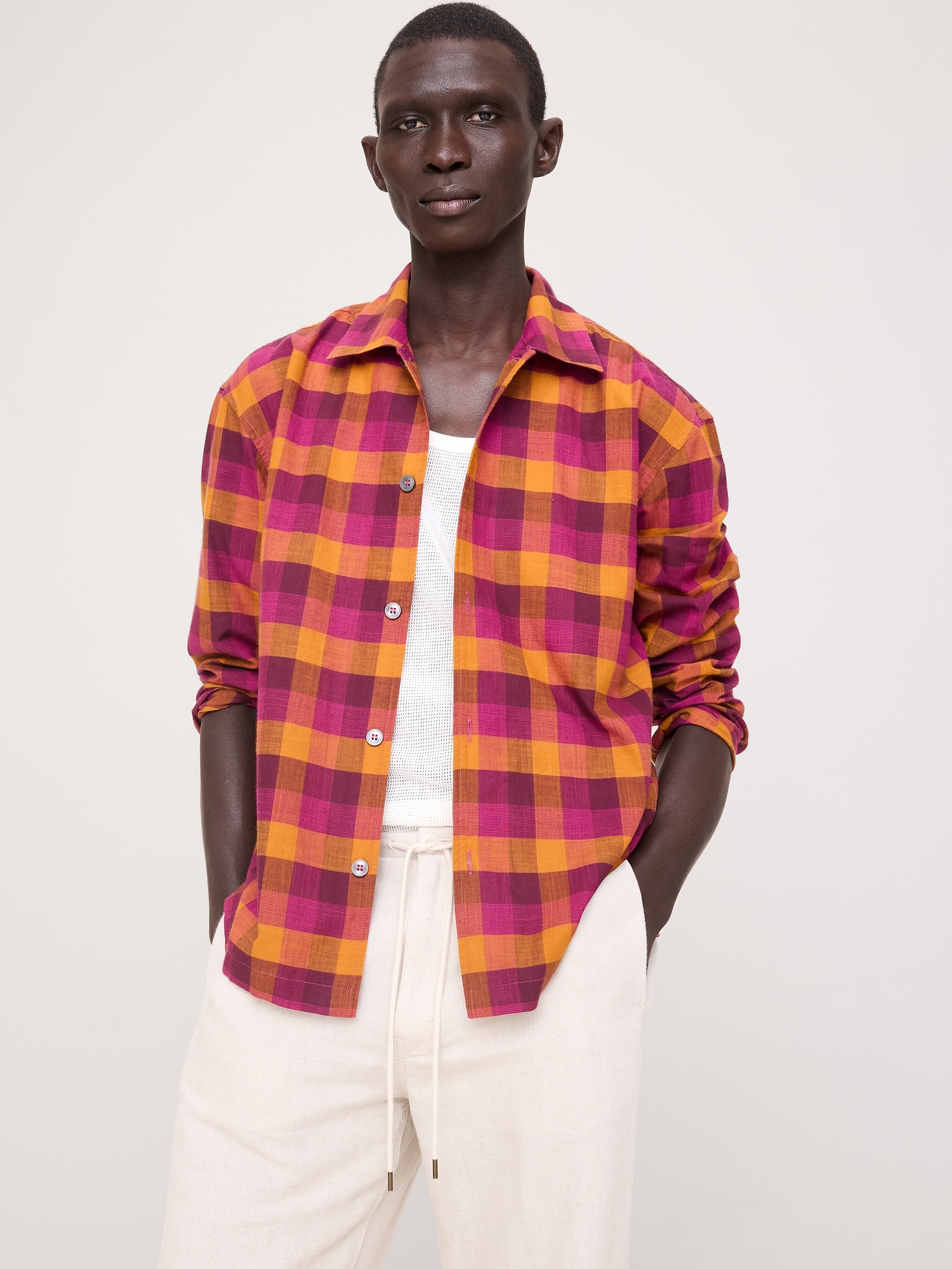 Image number 1 showing, Relaxed-Fit Summerweight Cotton Shirt