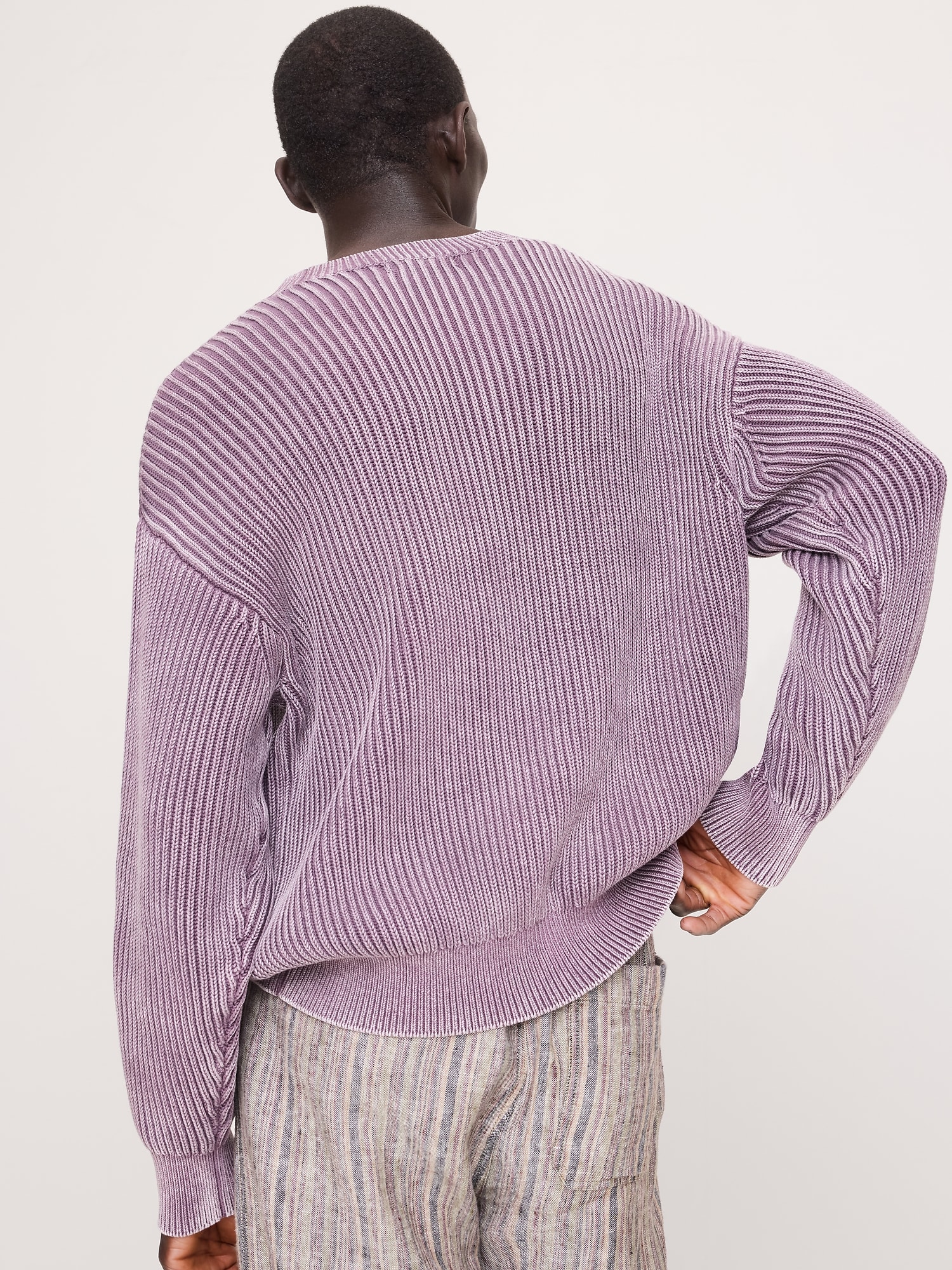 Image number 3 showing, Ribbed Cotton Crew-Neck Sweater