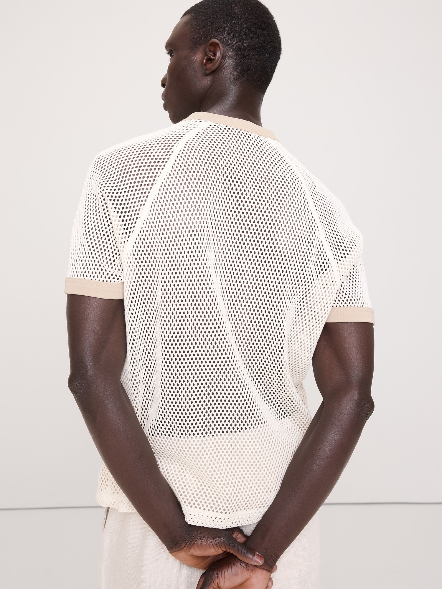 Image number 2 showing, Cotton Mesh T-Shirt