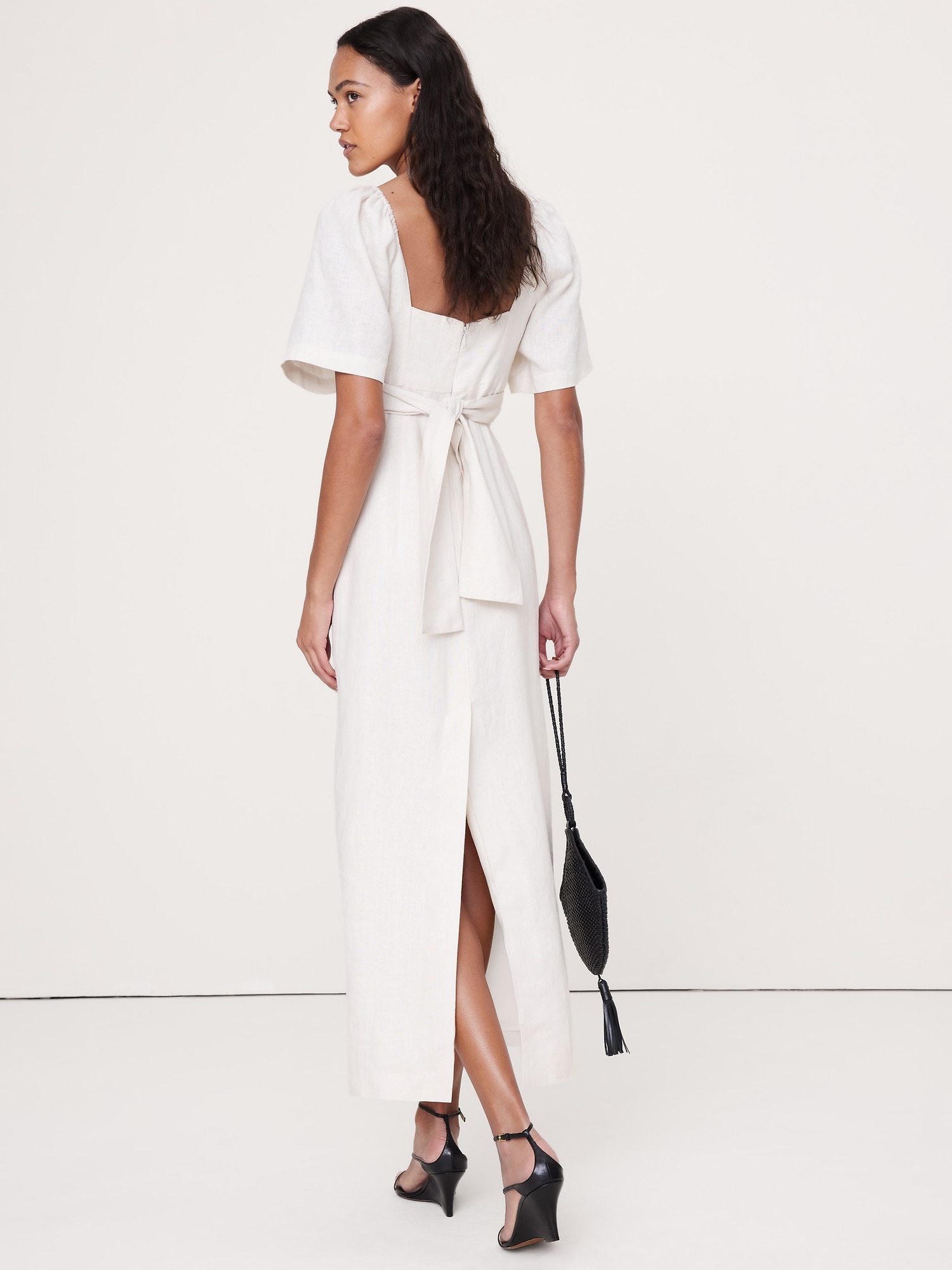 Image number 8 showing, Linen Sweetheart Maxi Dress