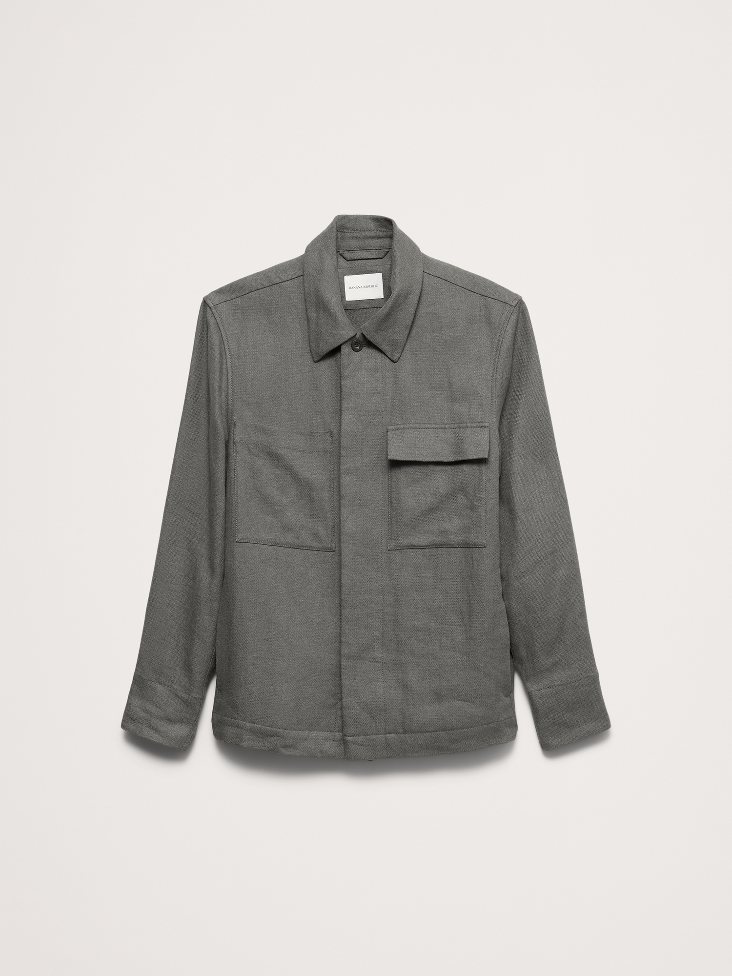 Image number 5 showing, Linen Four-Pocket Shirt Jacket