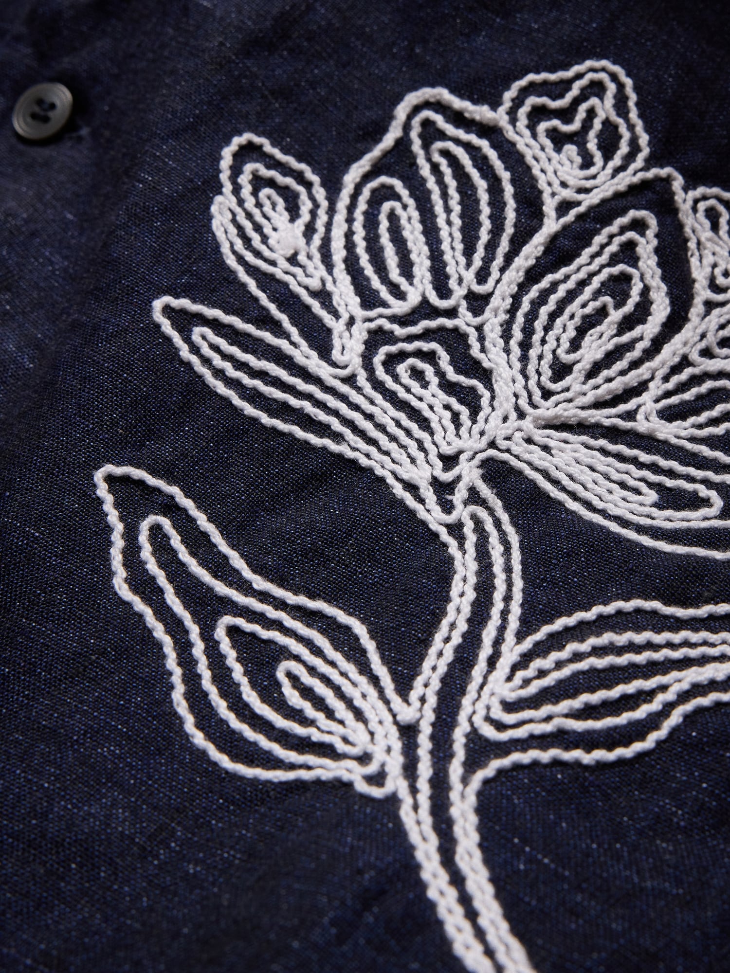 Image number 5 showing, Standard-Fit Embroidered Linen Resort Shirt