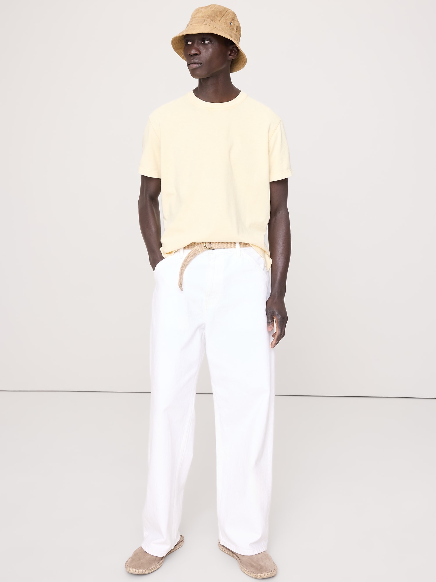 L'image numéro 1 présente T-shirt ras du cou classique en coton flammé