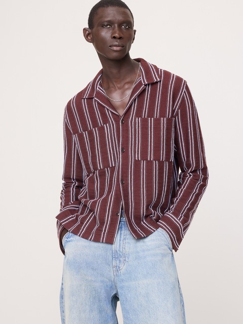 CHEMISE DE VACANCES EN TRICOT À RAYURES