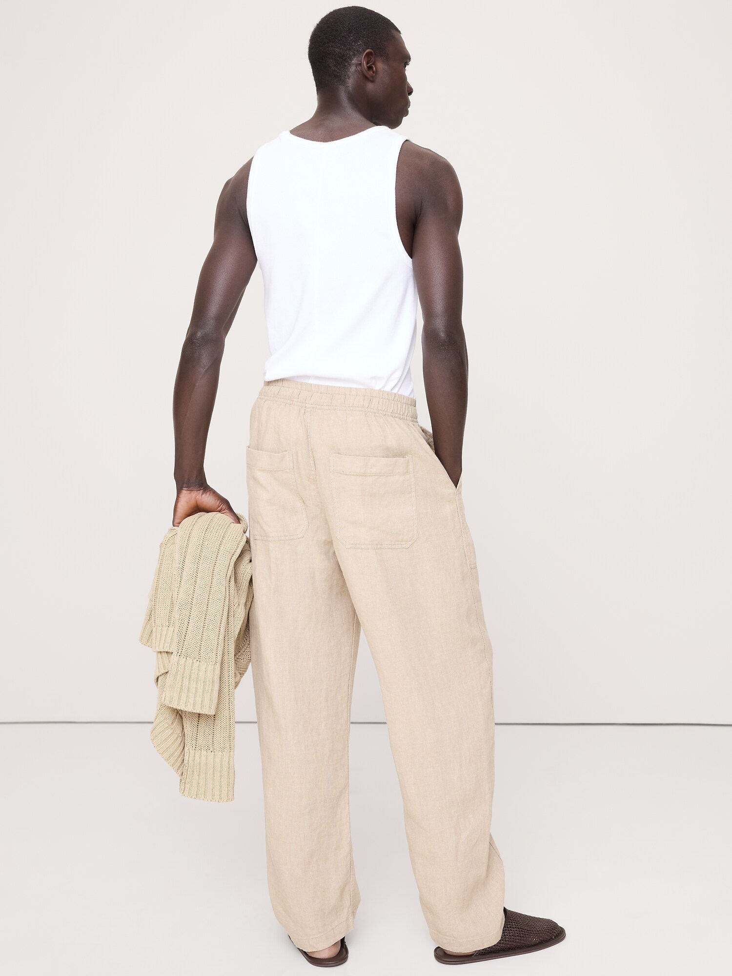 Image number 3 showing, Relaxed Linen Utility Beach Pant