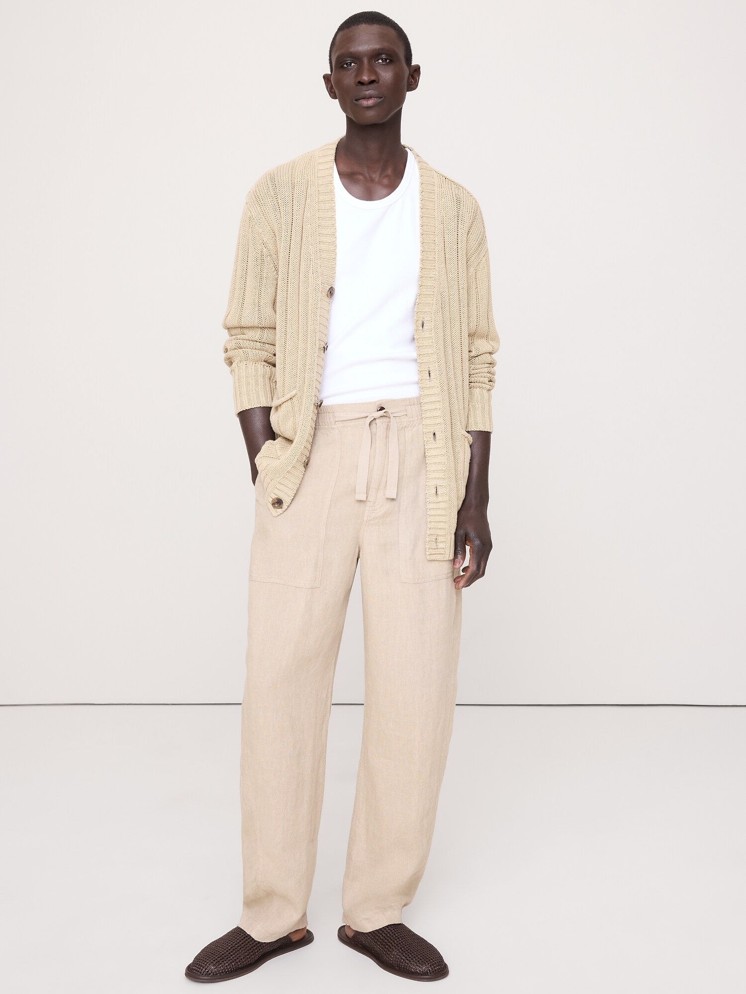 Image number 1 showing, Relaxed Linen Utility Beach Pant