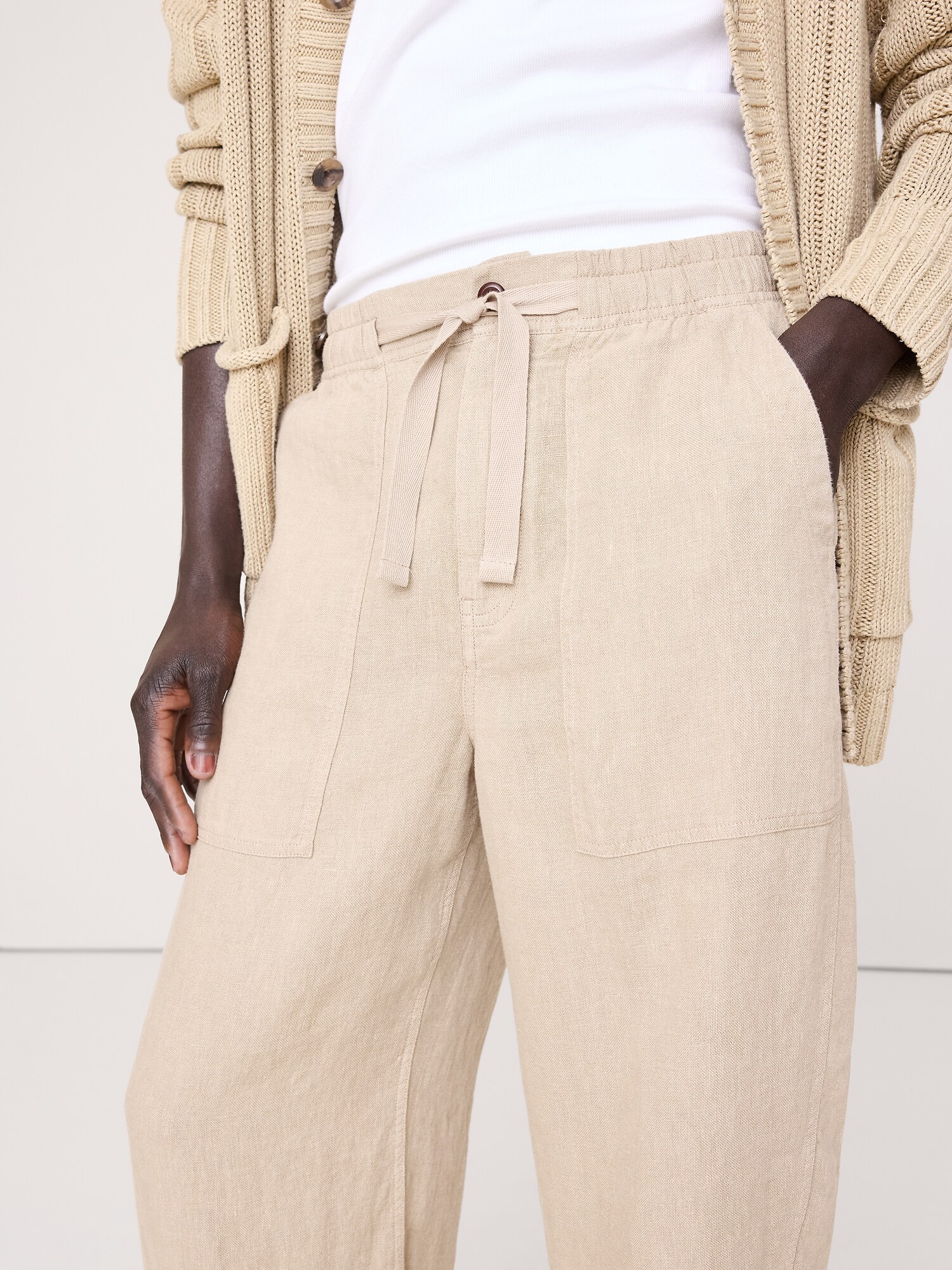 Image number 4 showing, Relaxed Linen Utility Beach Pant