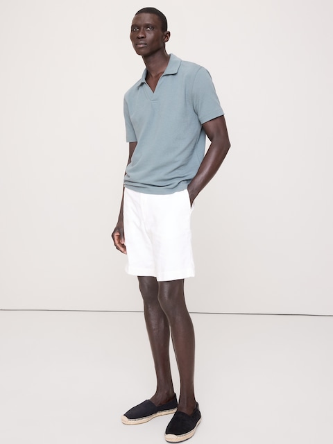 HAUT À COL POLO TRICOTEUSE À MAILLES