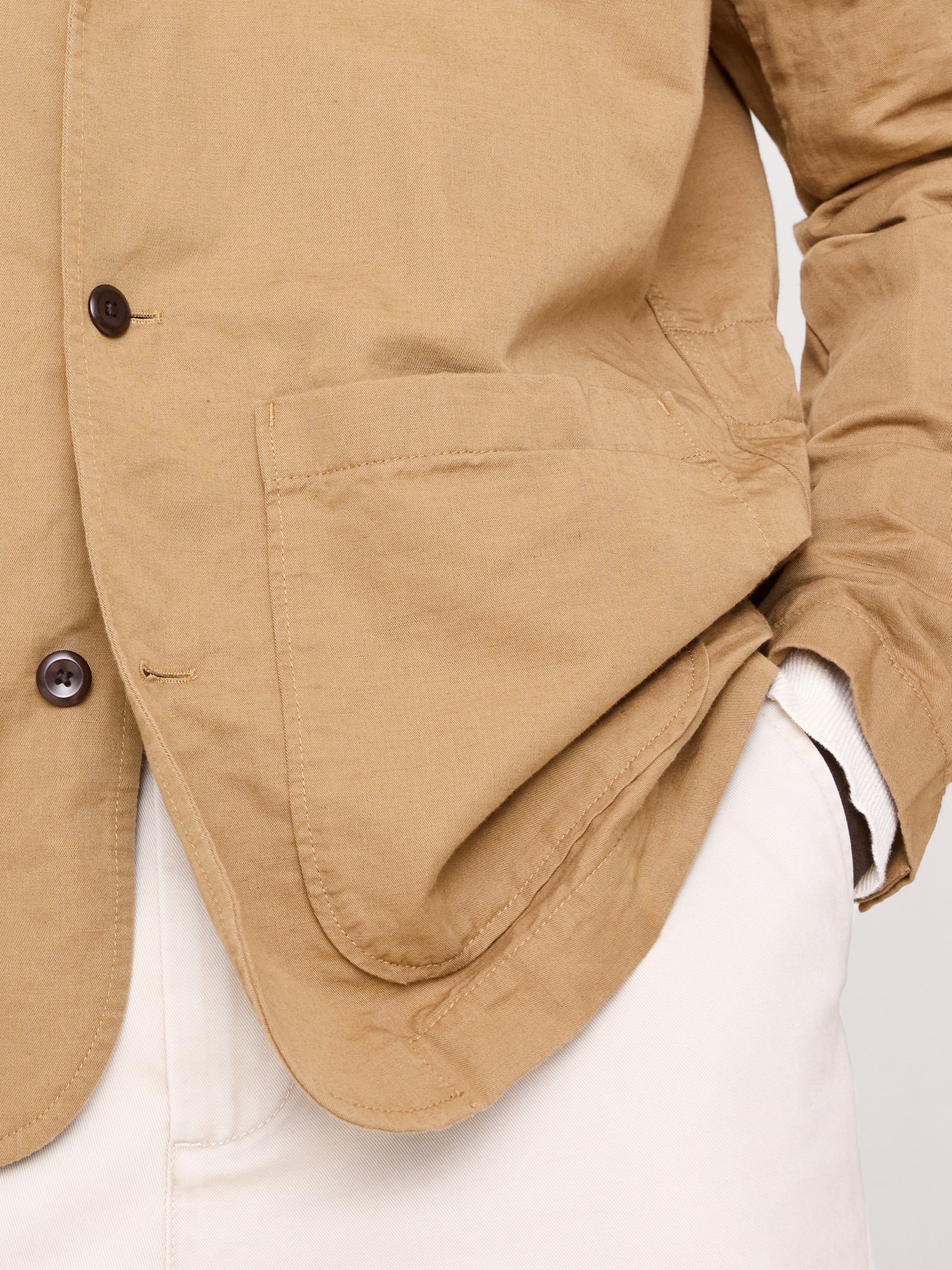 Image number 8 showing, Italian Linen-Cotton Shirt Jacket