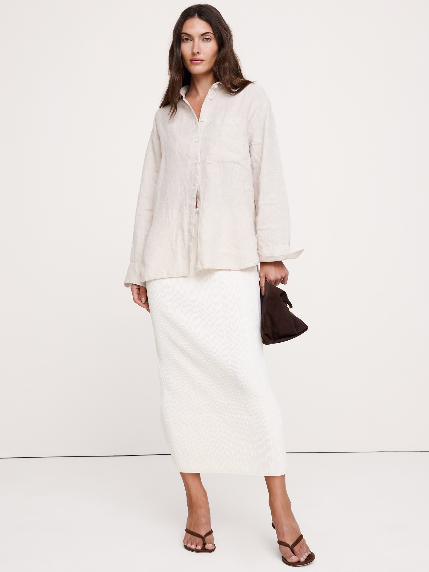 Image number 1 showing, Crinkle Knit Maxi Skirt