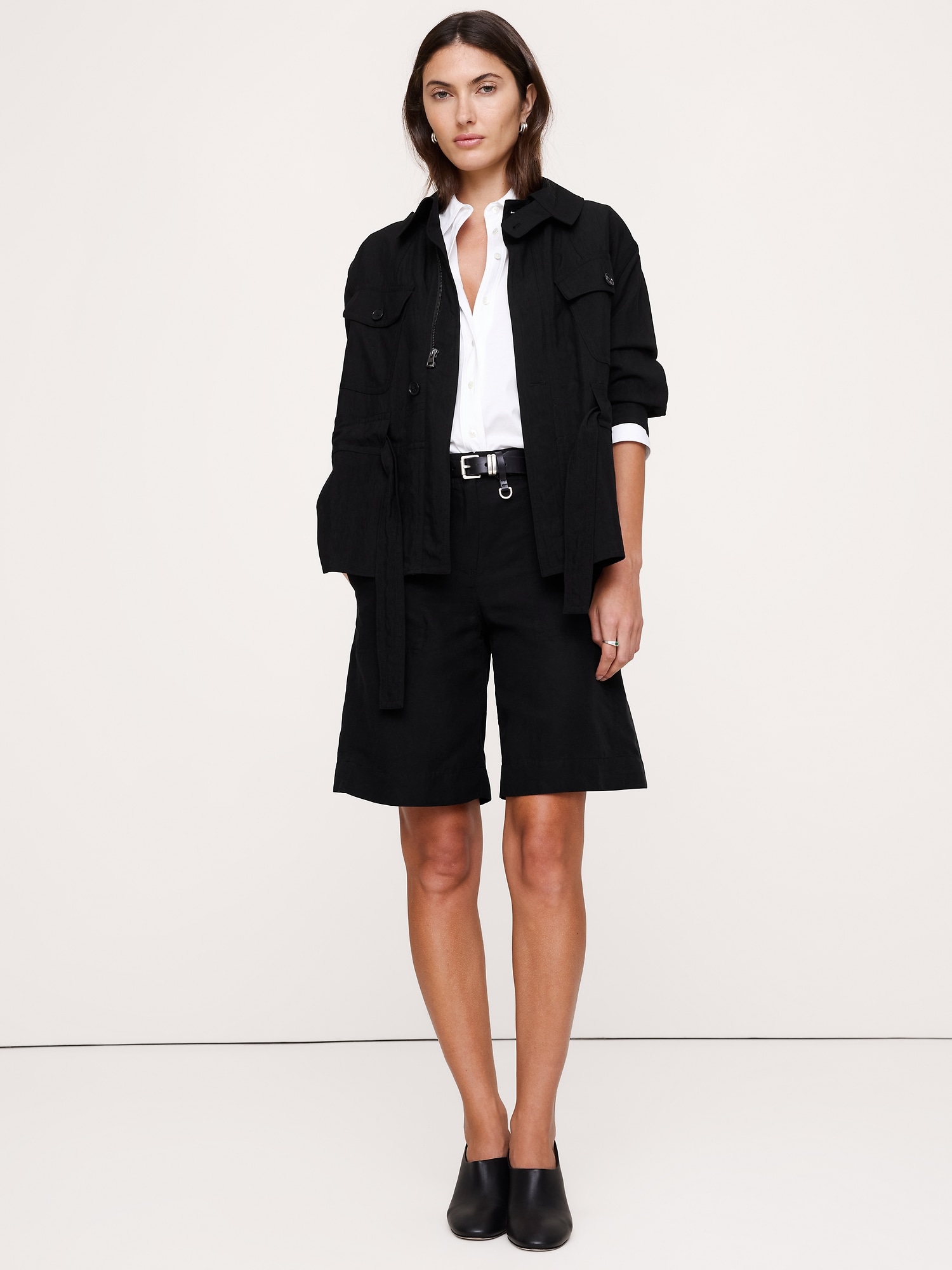 L'image numéro 3 présente Chemise en coton soyeux à manches longues