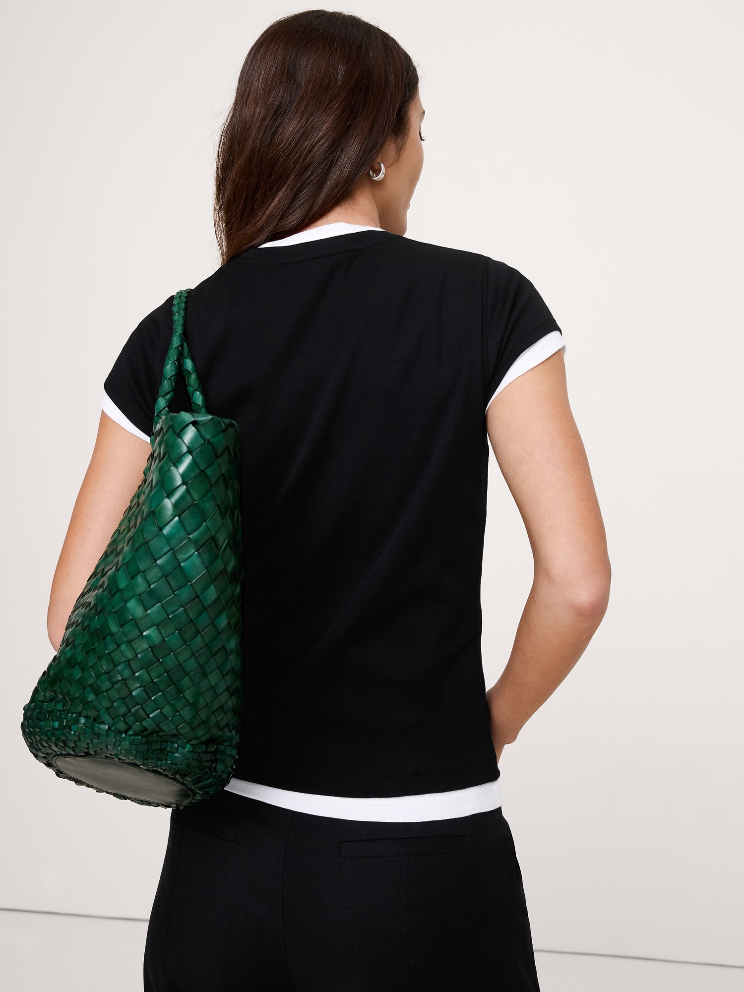 L'image numéro 2 présente T-shirt en coton léger double épaisseur