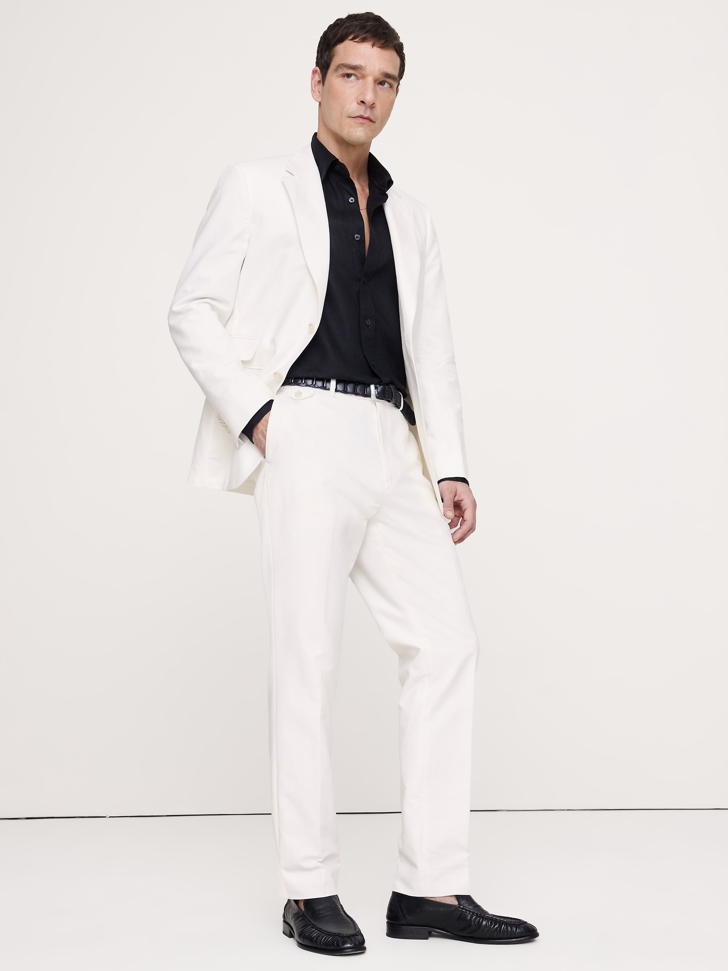Image number 1 showing, Italian Cotton-Linen Suit Pant