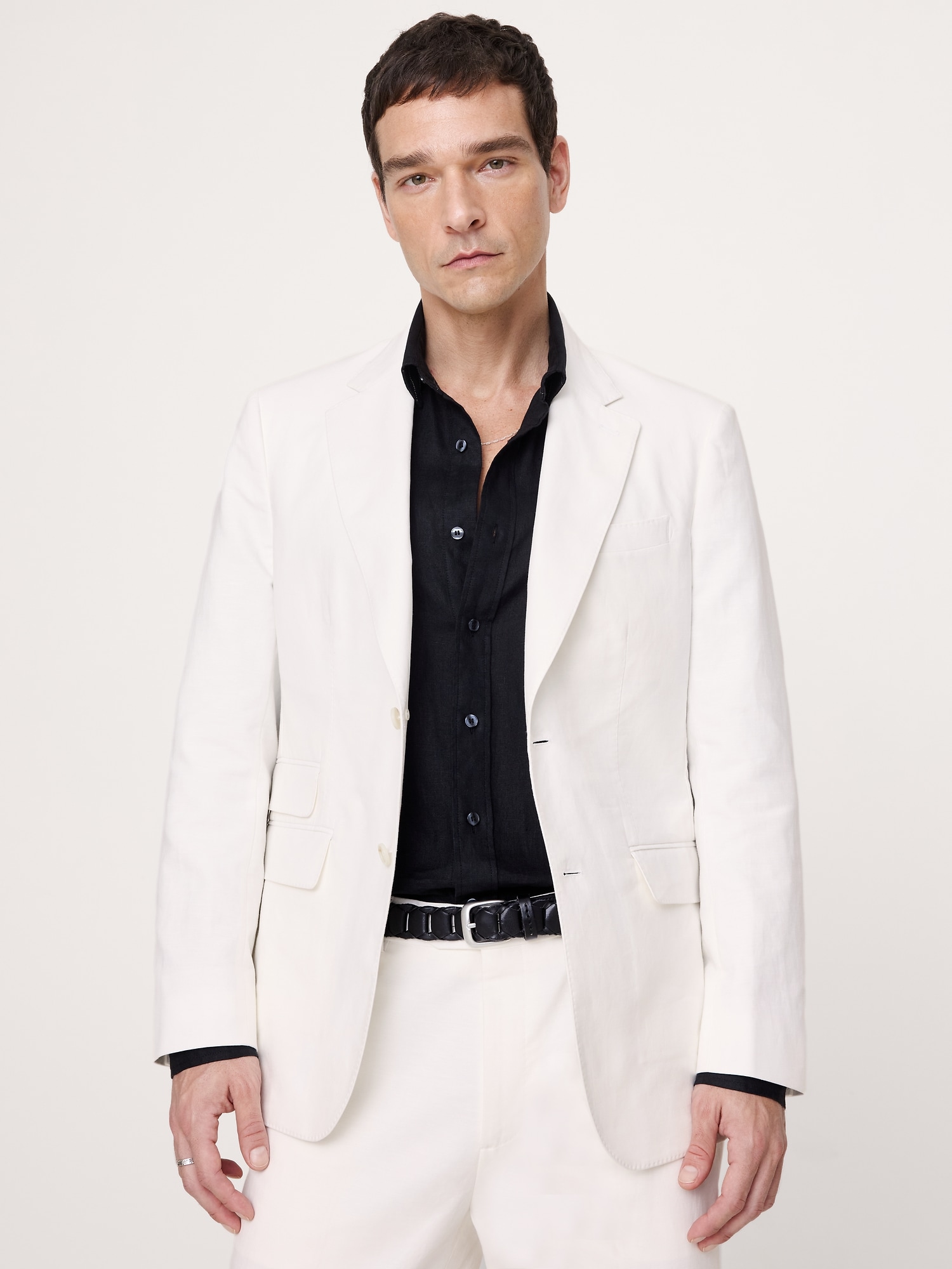 Image number 1 showing, Italian Cotton-Linen Suit Jacket
