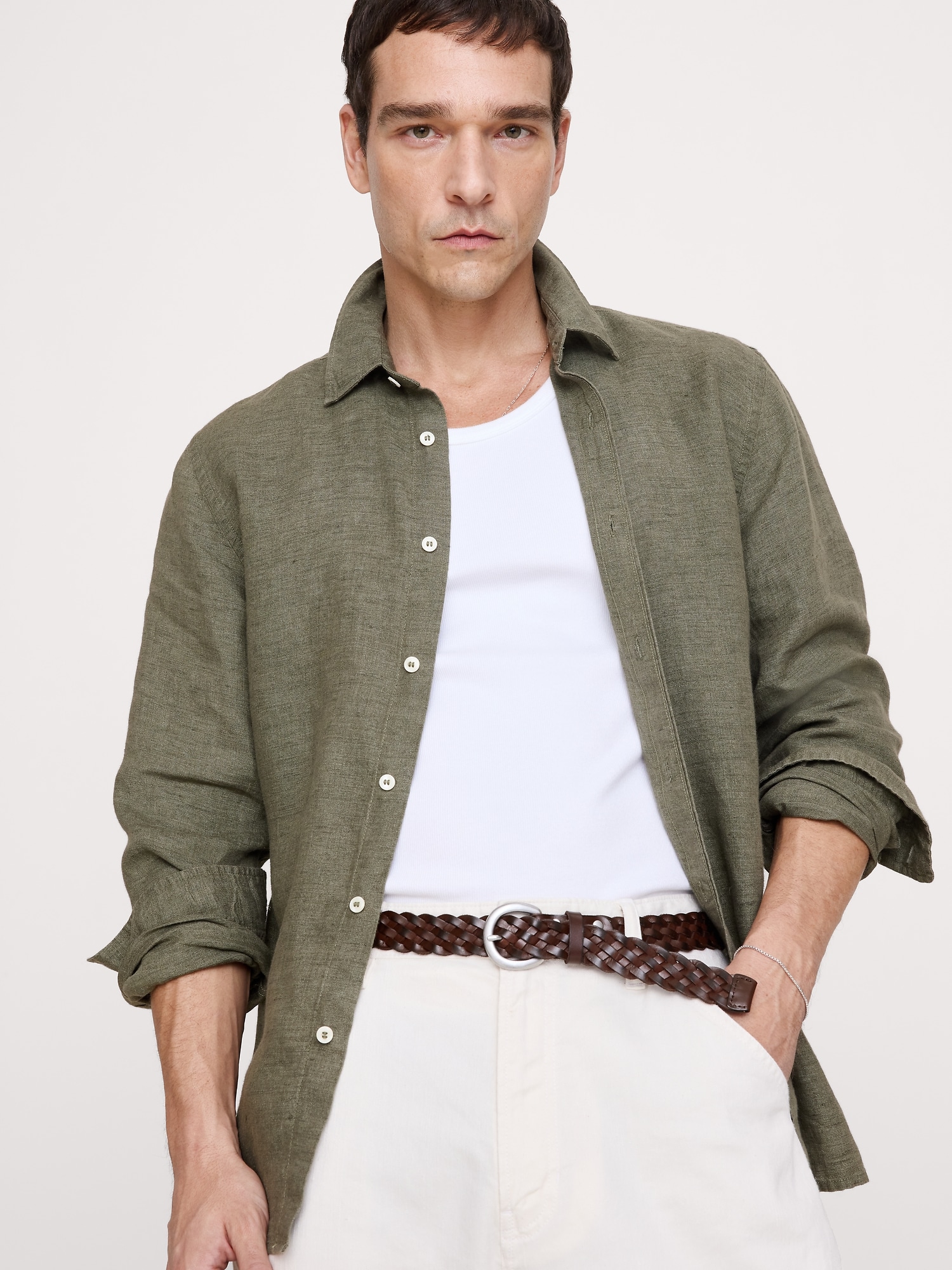 Image number 2 showing, Braided Leather Belt