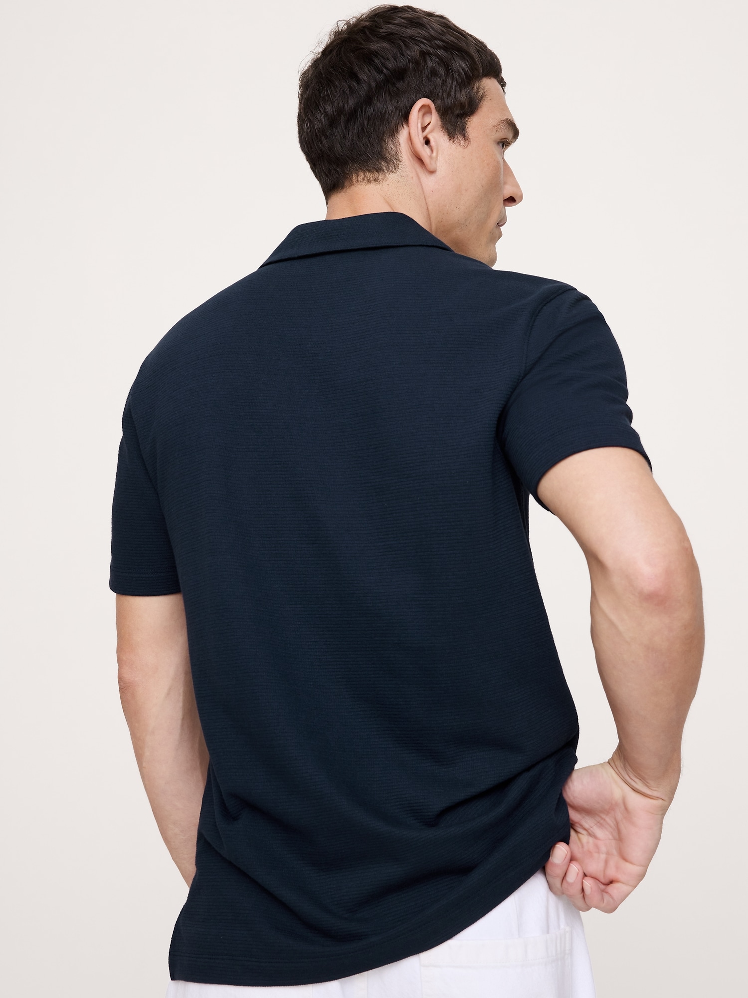 Image number 3 showing, Mesh Johnny-Collar Polo