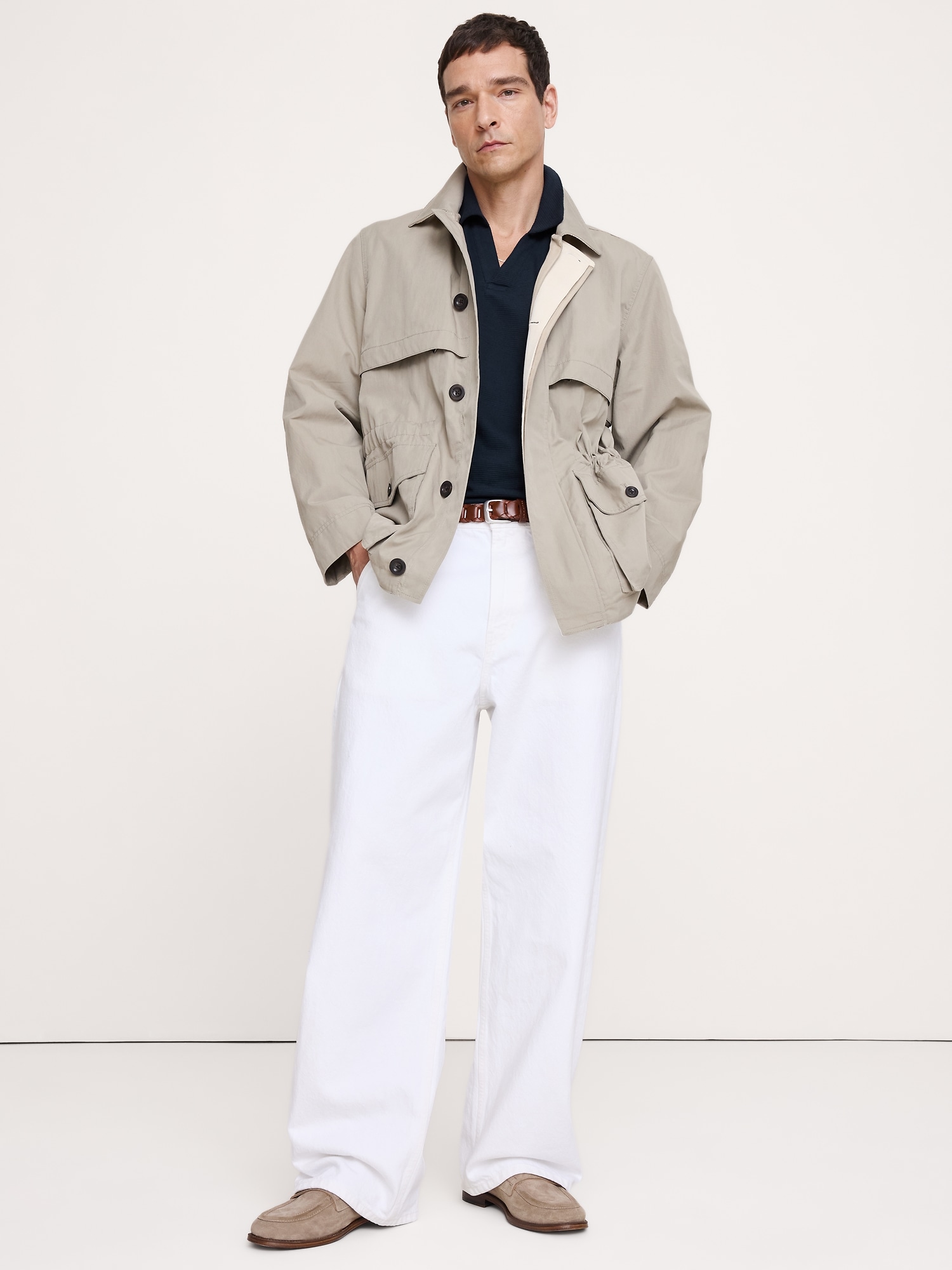 Image number 4 showing, Mesh Johnny-Collar Polo