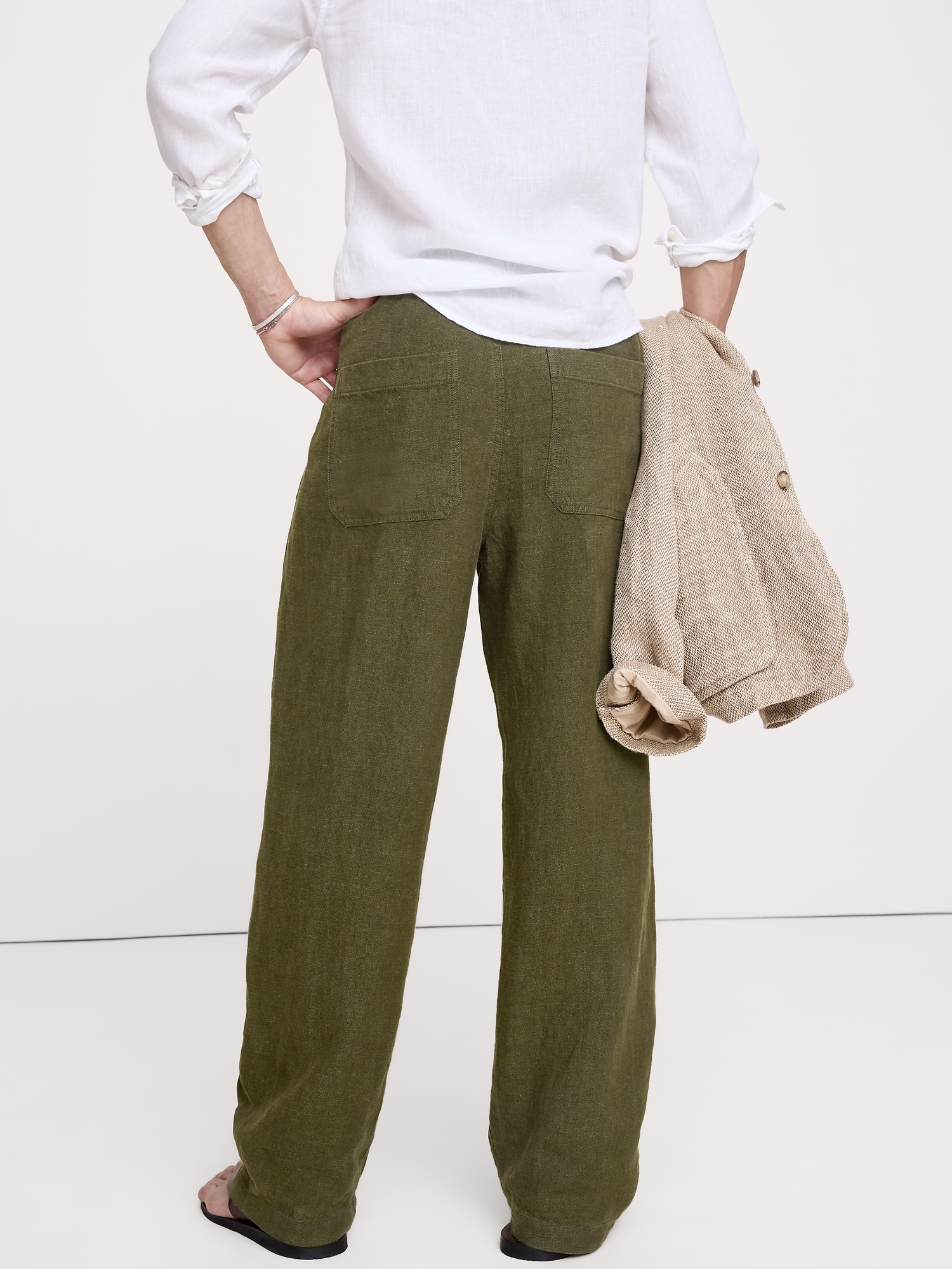 Image number 6 showing, Relaxed Linen Utility Beach Pant