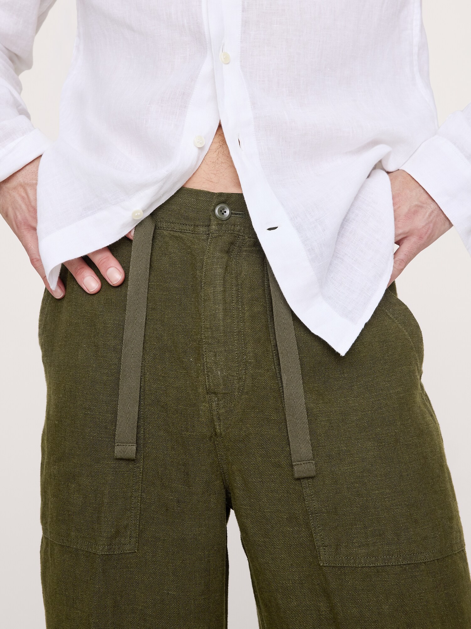 Image number 7 showing, Relaxed Linen Utility Beach Pant