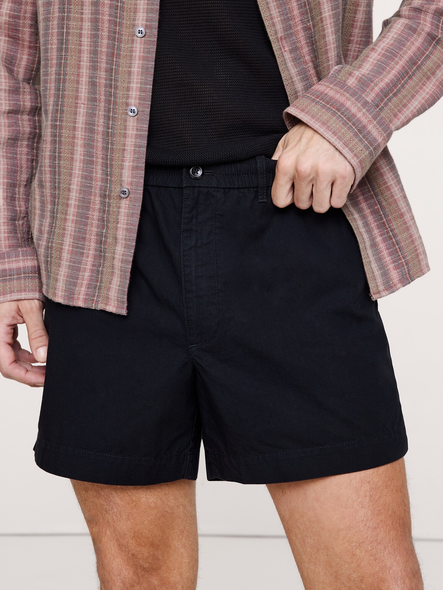 Image number 4 showing, 5" Lightweight Cotton Pull-On Short