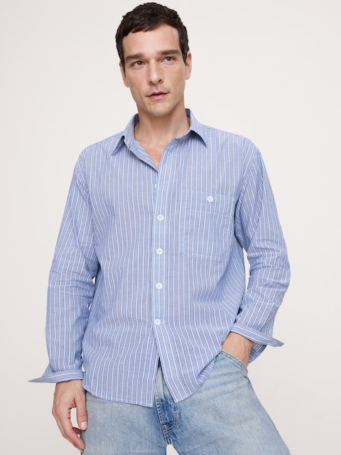 CHEMISE DÉCONTRACTÉE EN COTON D'ÉTÉ LÉGER