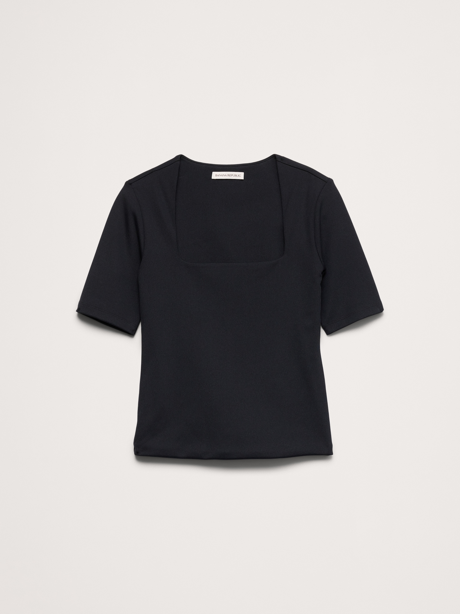 L'image numéro 4 présente Haut extensible à effet sculptant à encolure carrée