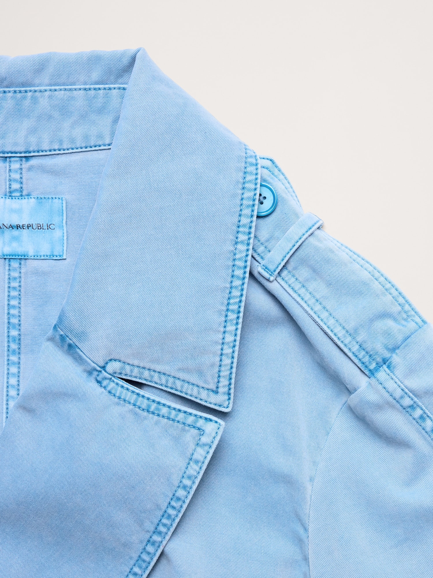 L'image numéro 6 présente Caban en sergé de coton