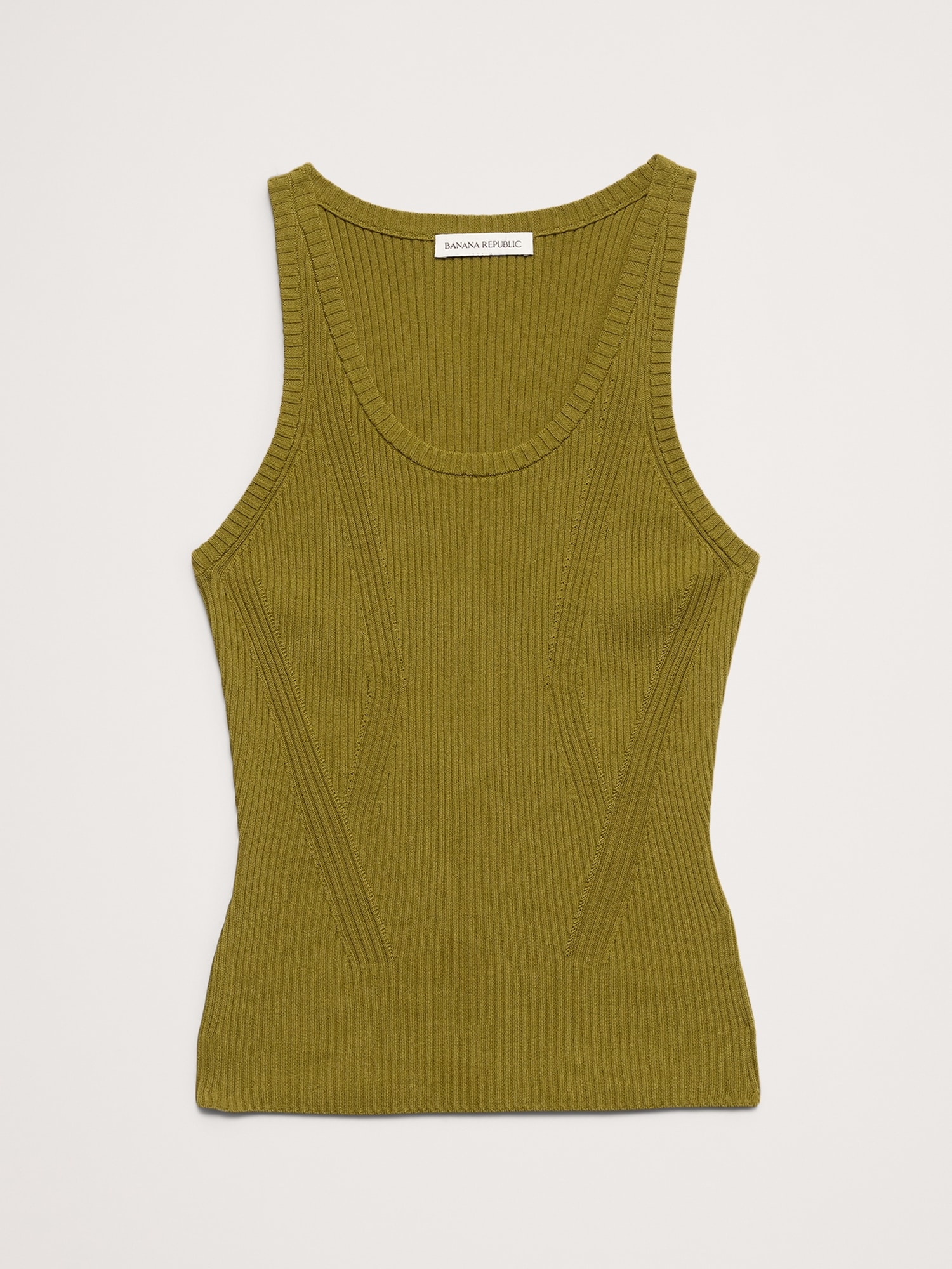 L'image numéro 7 présente Camisole en coton côtelée