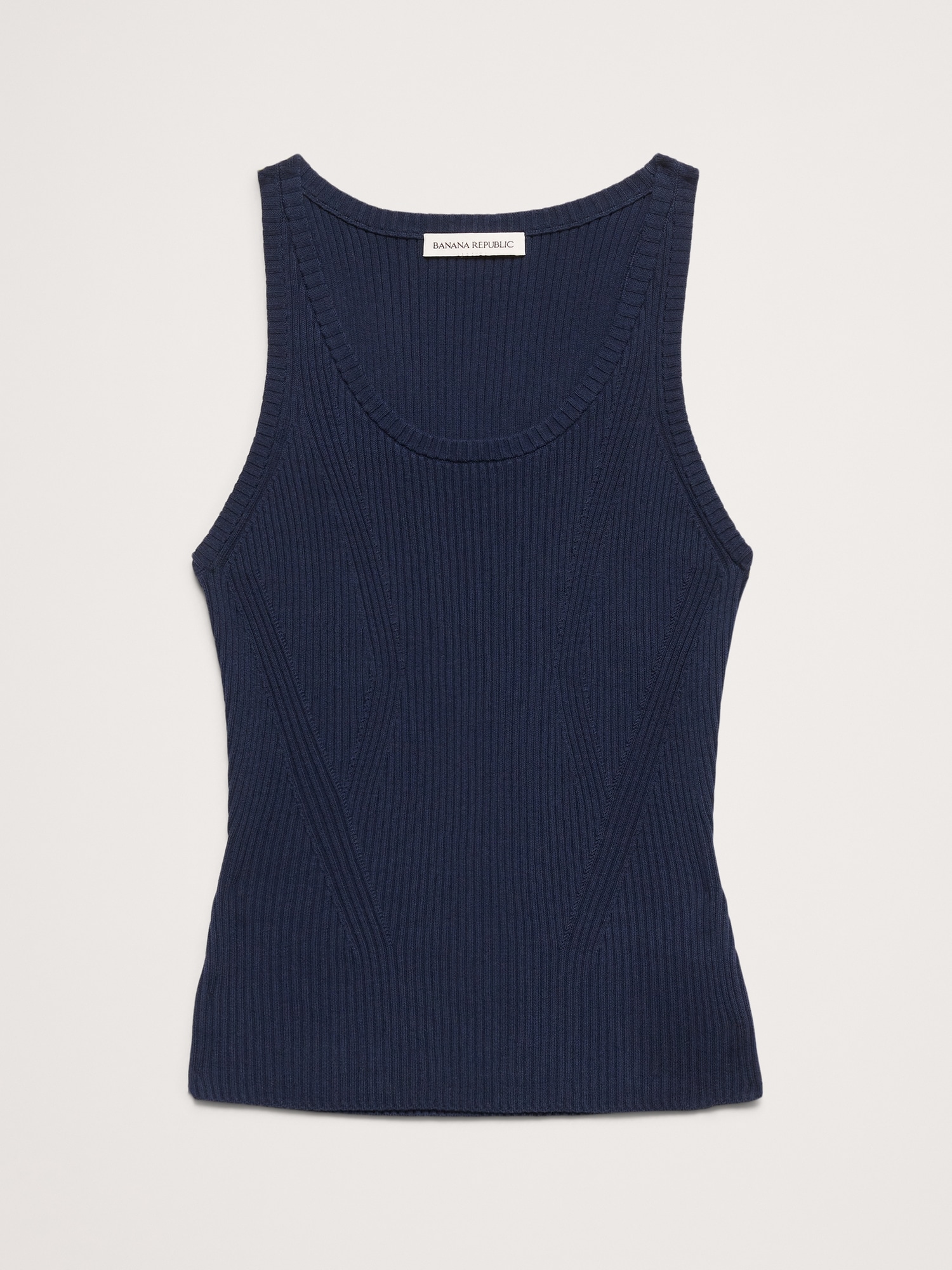 L'image numéro 2 présente Camisole en coton côtelée