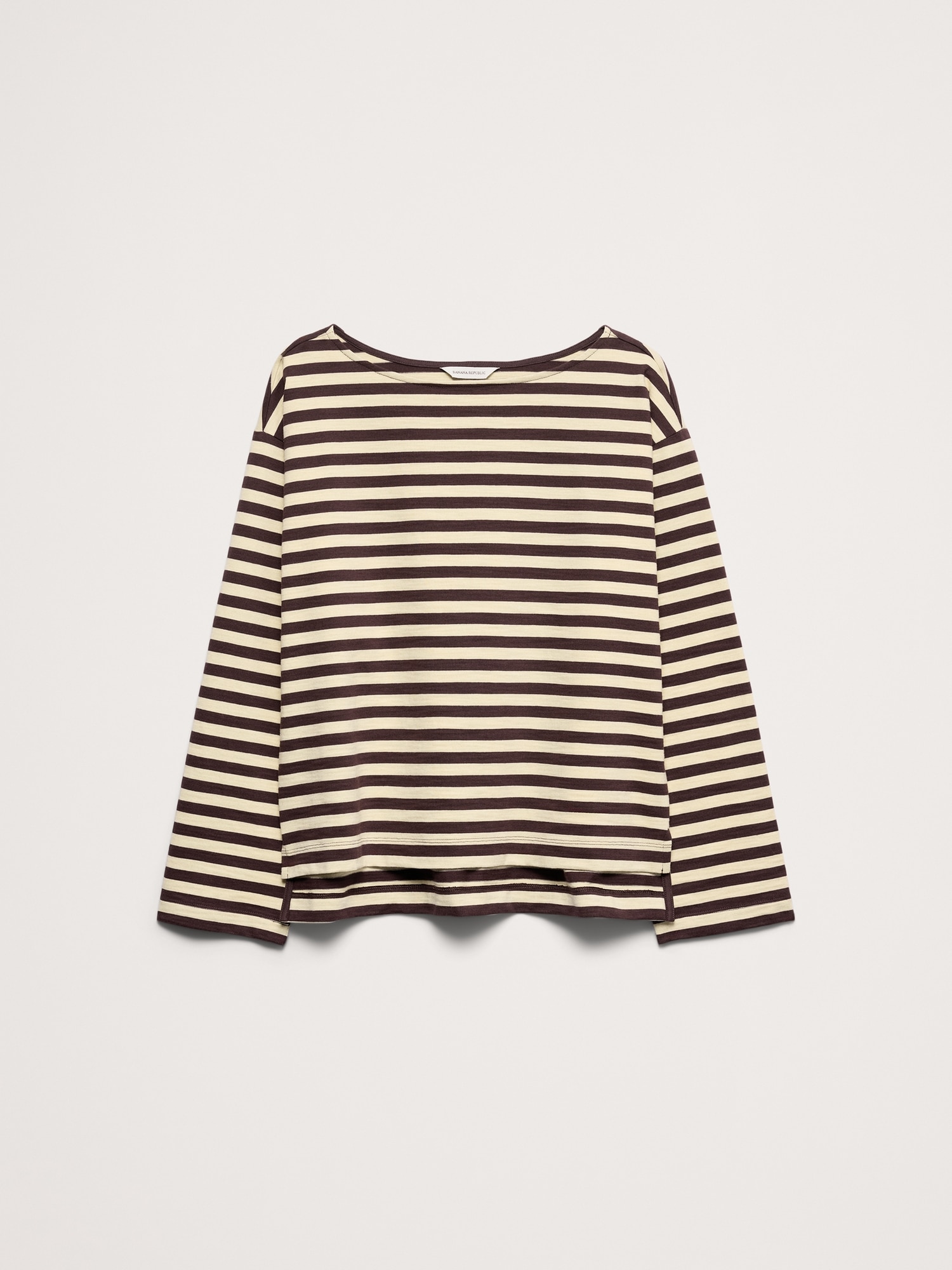 Image number 4 showing, Relaxed Cotton Boat-Neck Top