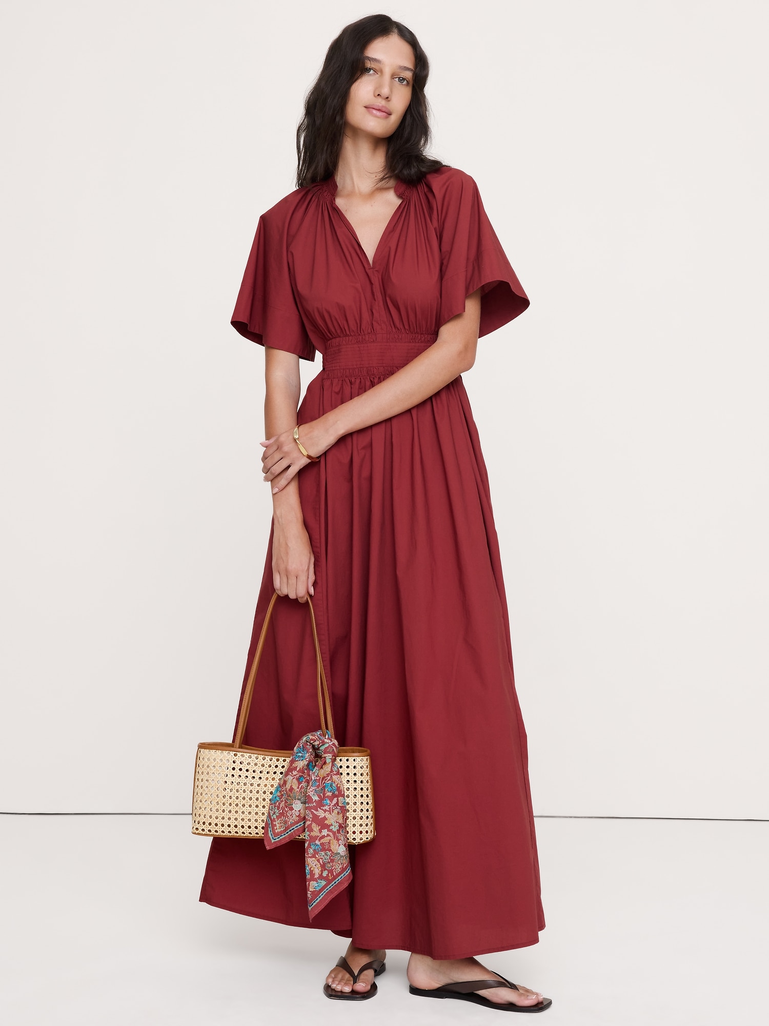 Image number 1 showing, Tie-Back Maxi Dress