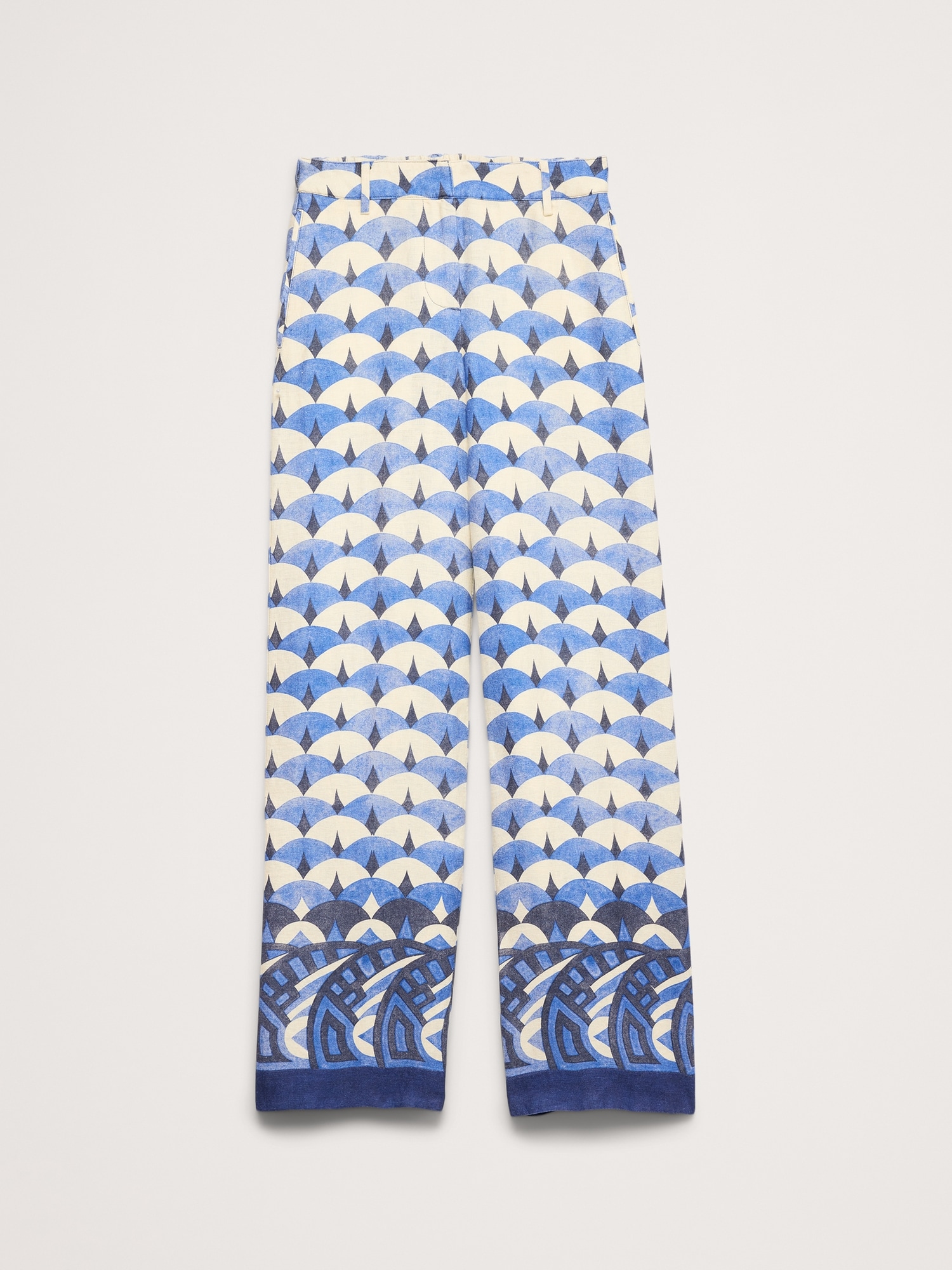 L'image numéro 5 présente Pantalon à jambe large de tous les jours en lin