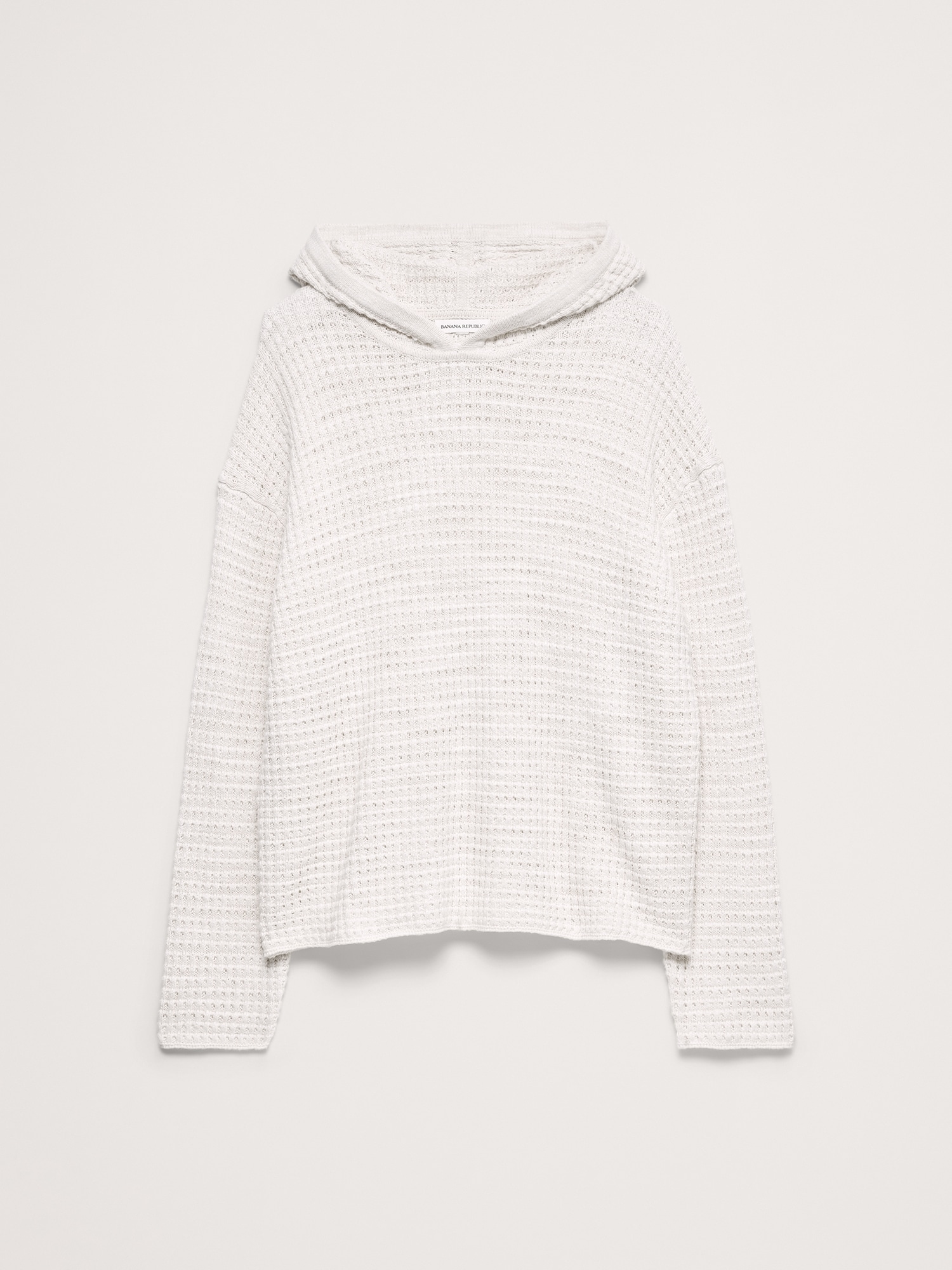 Image number 4 showing, Linen-Cotton Sweater Hoodie