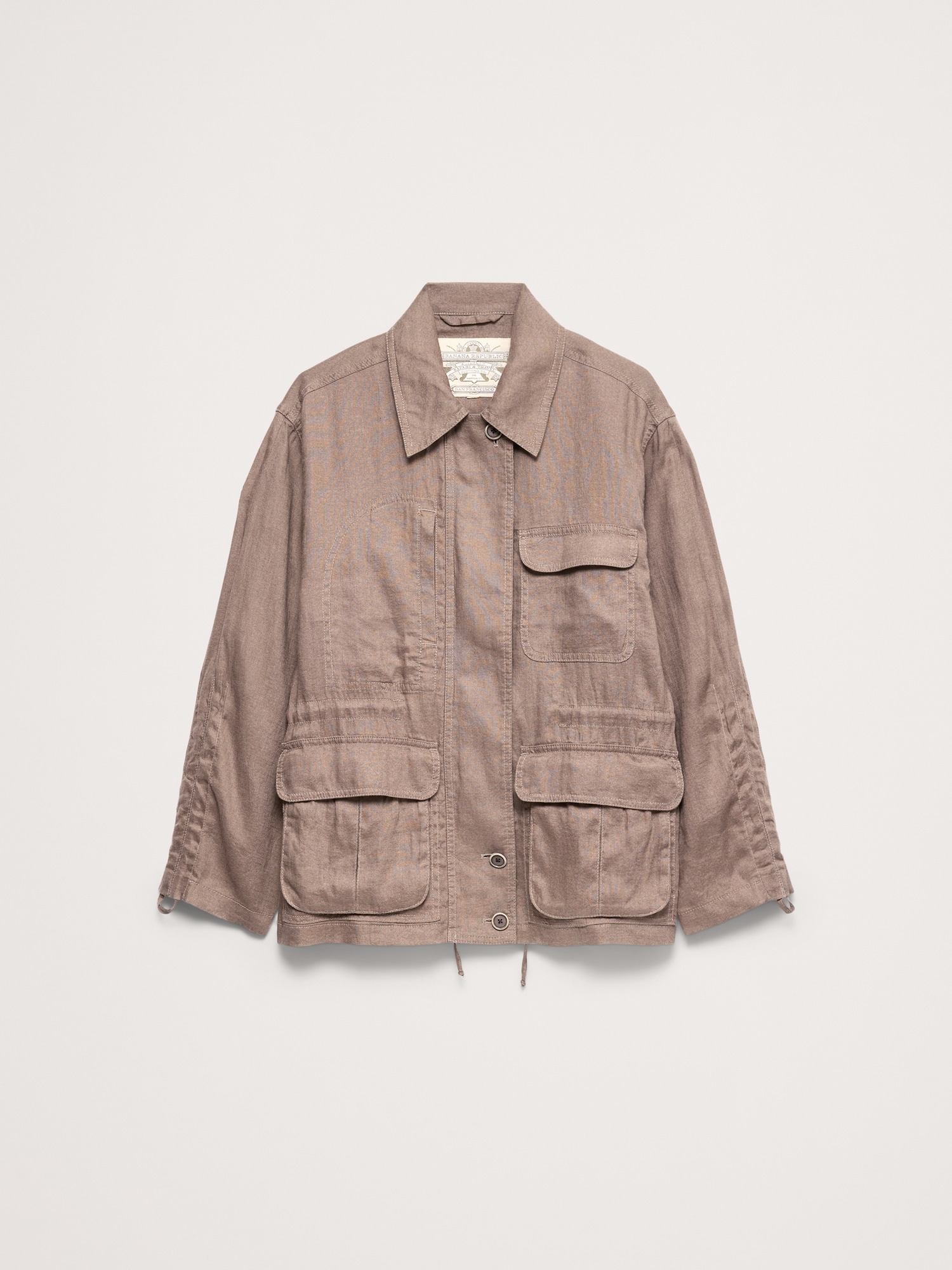 L'image numéro 5 présente Manteau de travail en lin