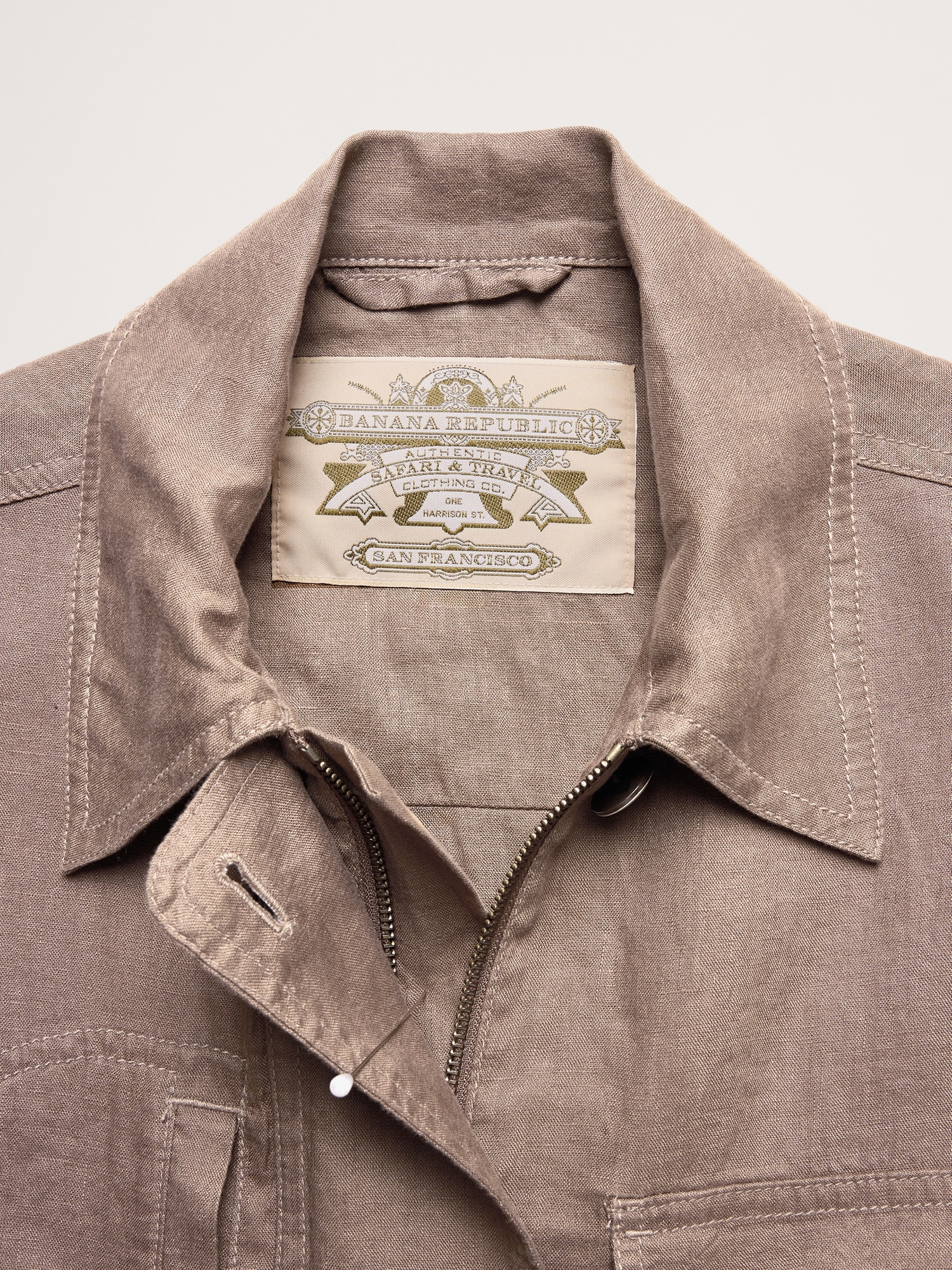 L'image numéro 6 présente Manteau de travail en lin